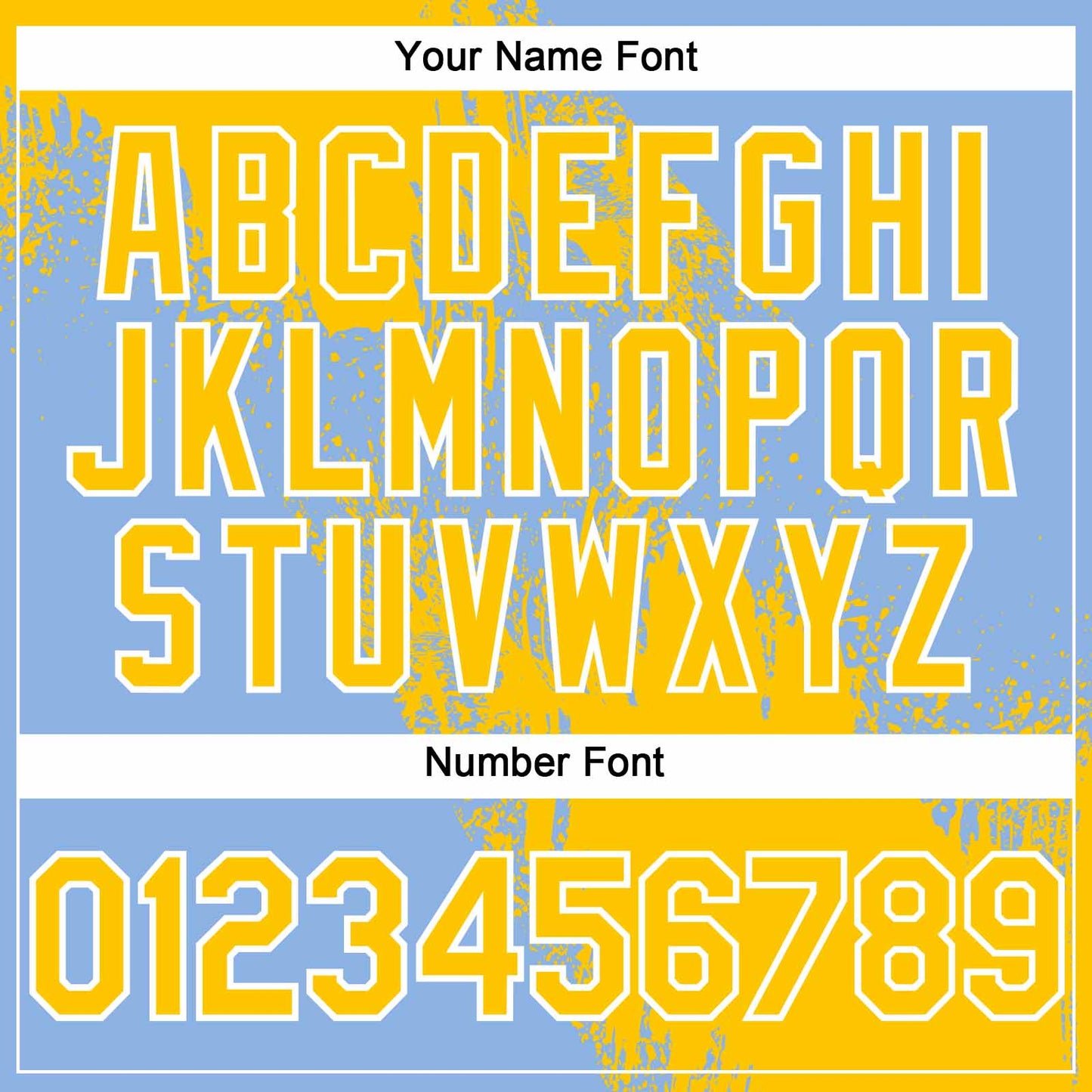 Custom Yellow Light Blue-White 3D Pattern Abstract Brush Stroke Two-Button Unisex Softball Jersey view 5