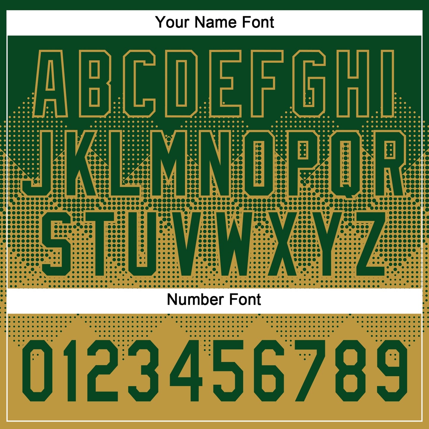 Custom Green Old Gold 3D Gradient Square Shape Two-Button Unisex Softball Jersey view 5