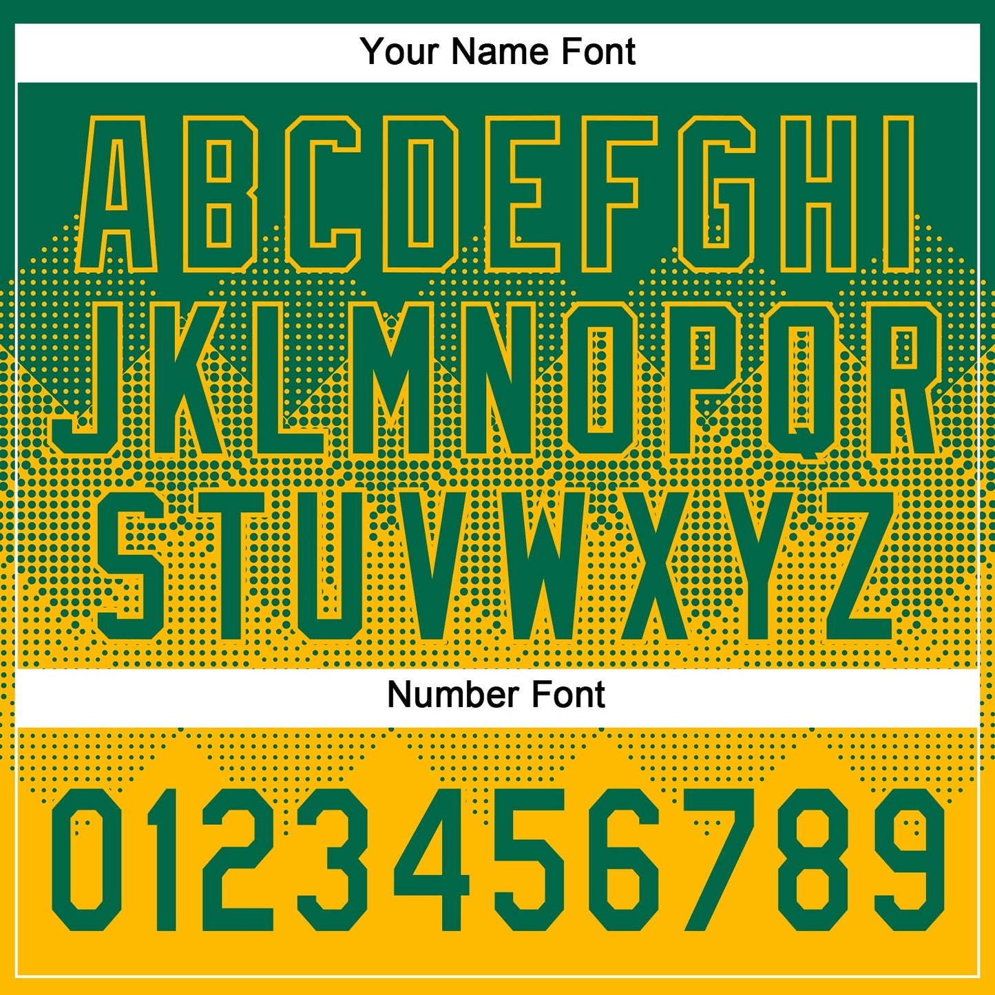 Custom Kelly Green Gold 3D Gradient Square Shape Two-Button Unisex Softball Jersey view 5