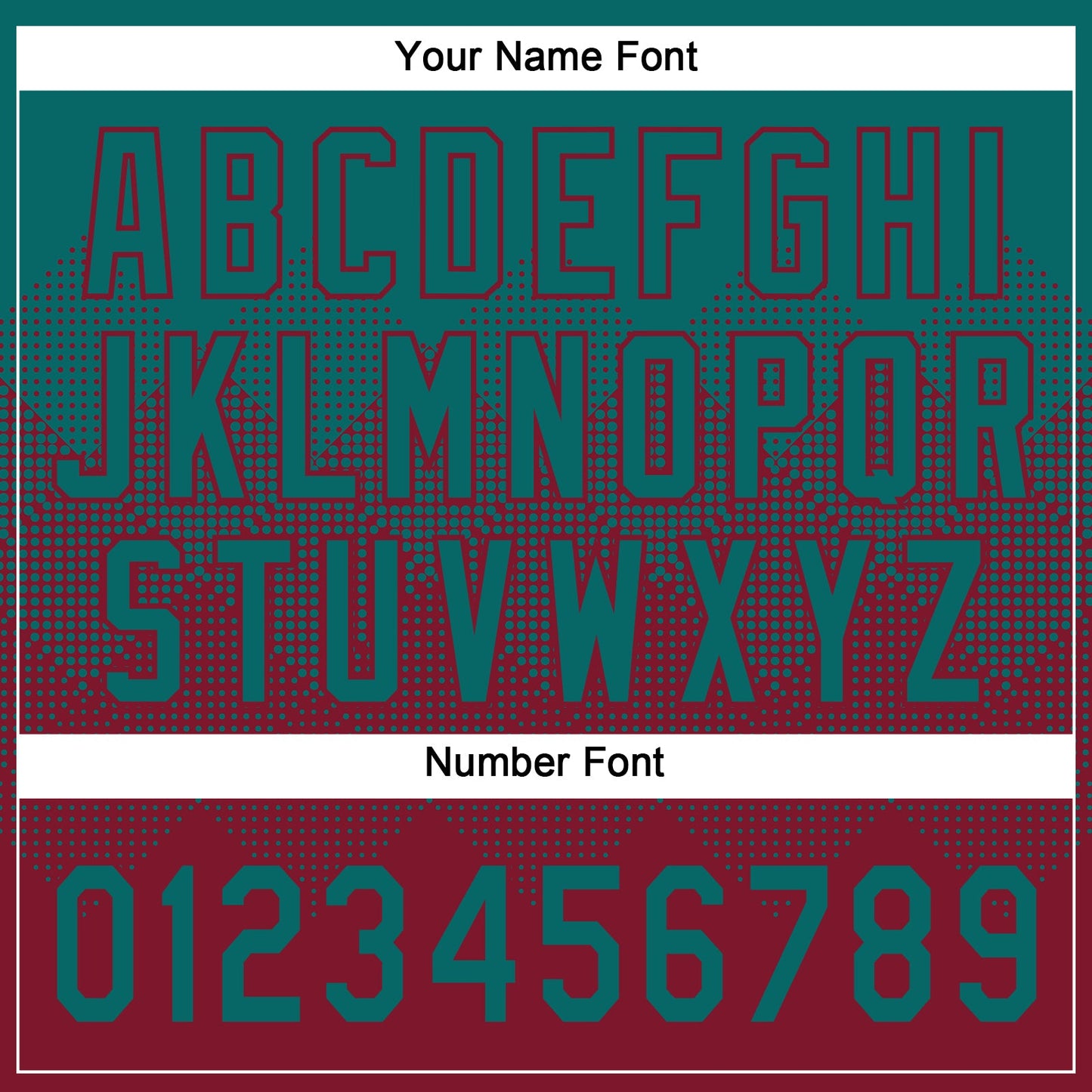 Custom Teal Crimson 3D Gradient Square Shape Two-Button Unisex Softball Jersey view 5
