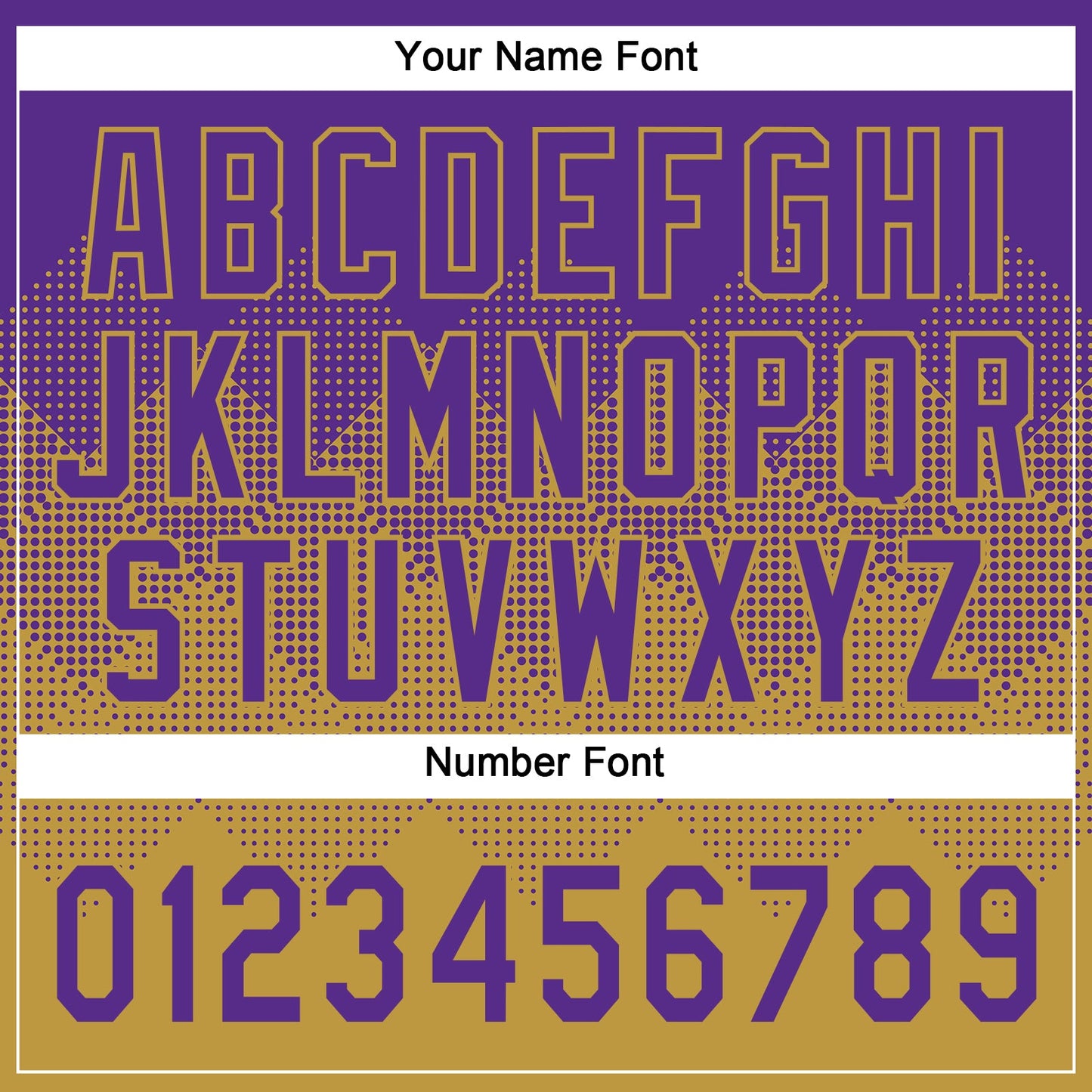Custom Purple Old Gold 3D Gradient Square Shape Two-Button Unisex Softball Jersey view 5