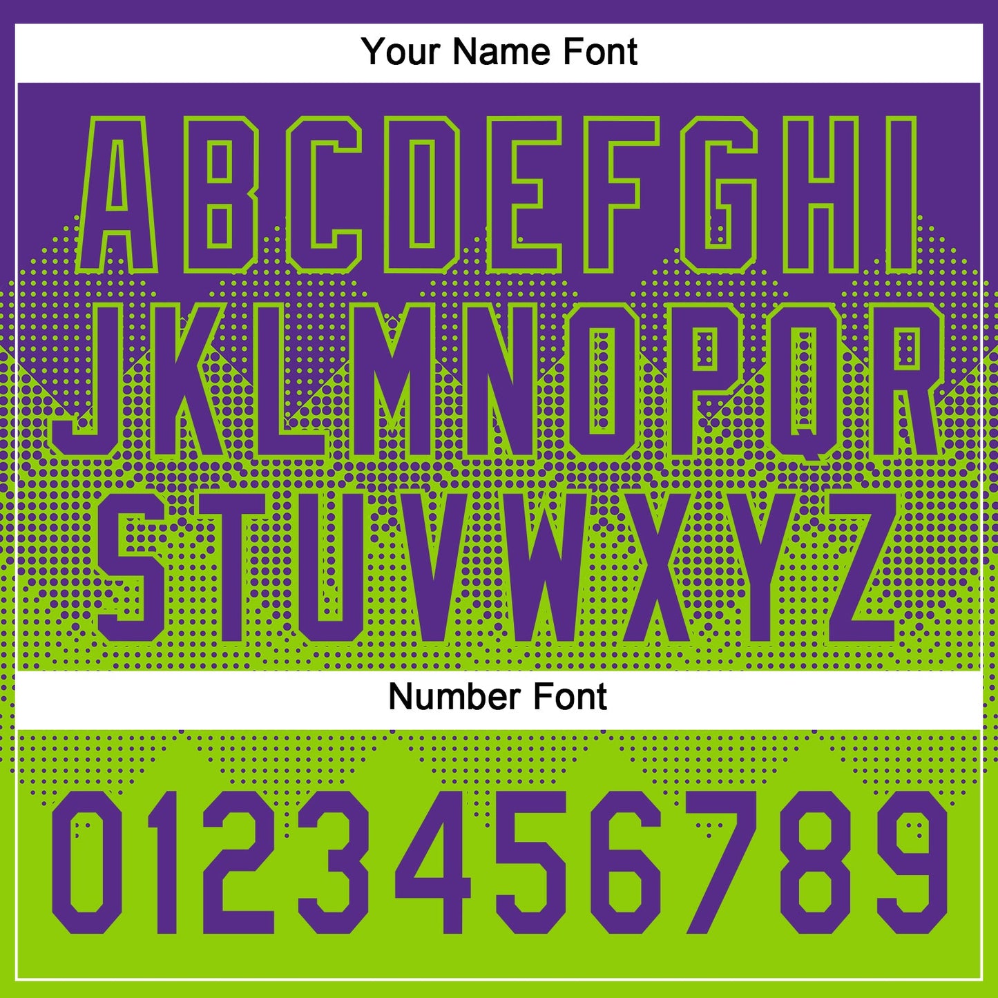 Custom Purple Neon Green 3D Gradient Square Shape Two-Button Unisex Softball Jersey view 5