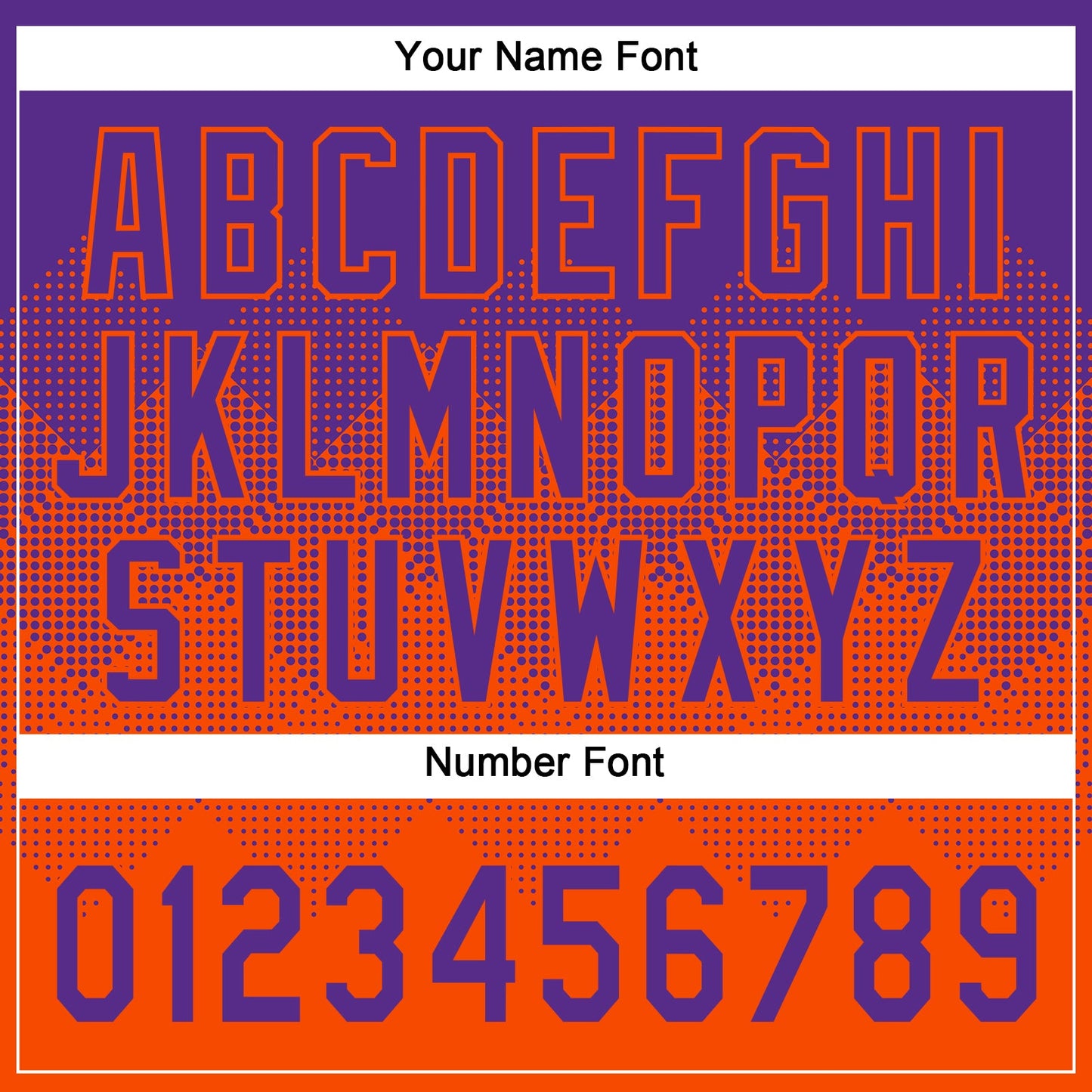 Custom Purple Orange 3D Gradient Square Shape Two-Button Unisex Softball Jersey view 5