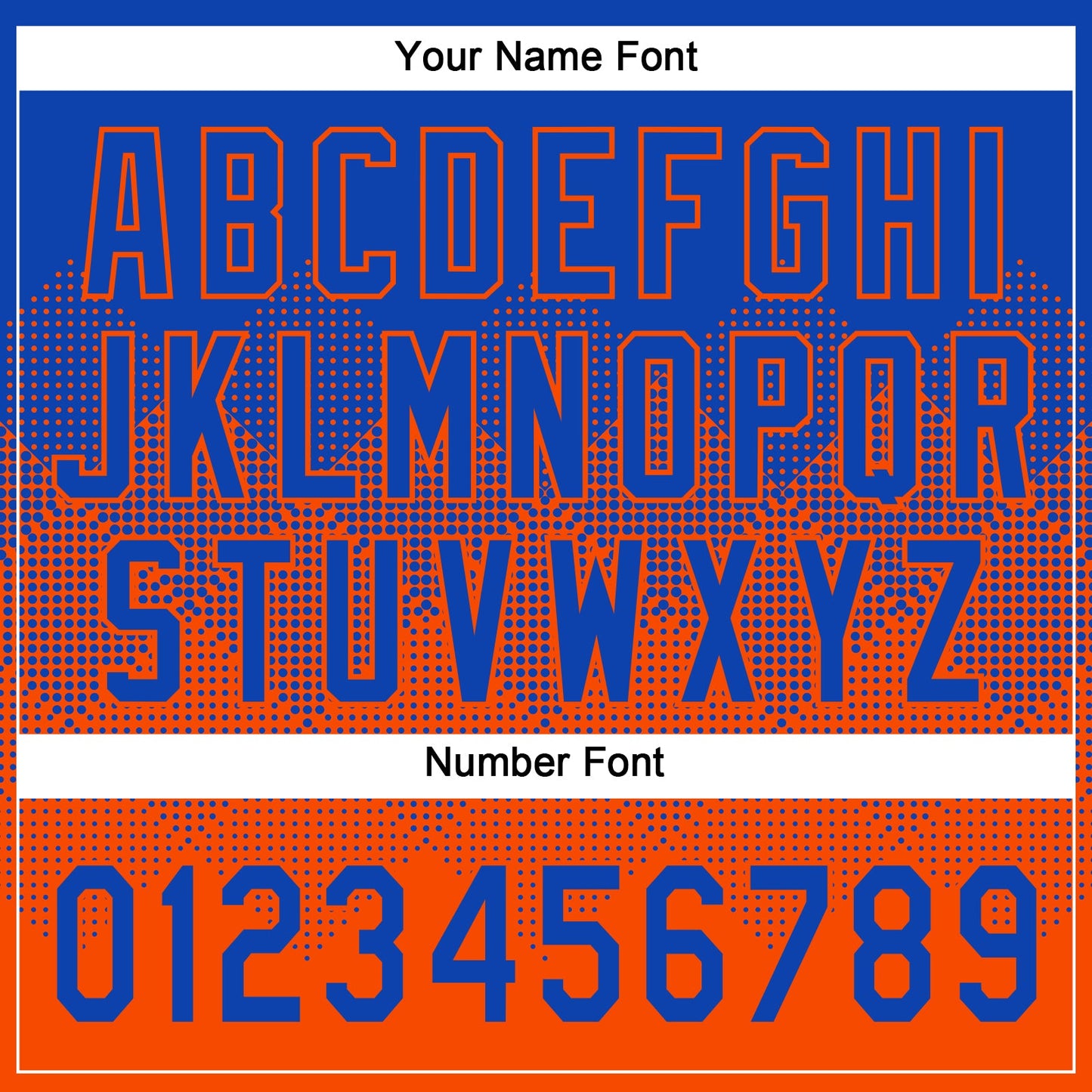 Custom Thunder Blue Orange 3D Gradient Square Shape Two-Button Unisex Softball Jersey view 5