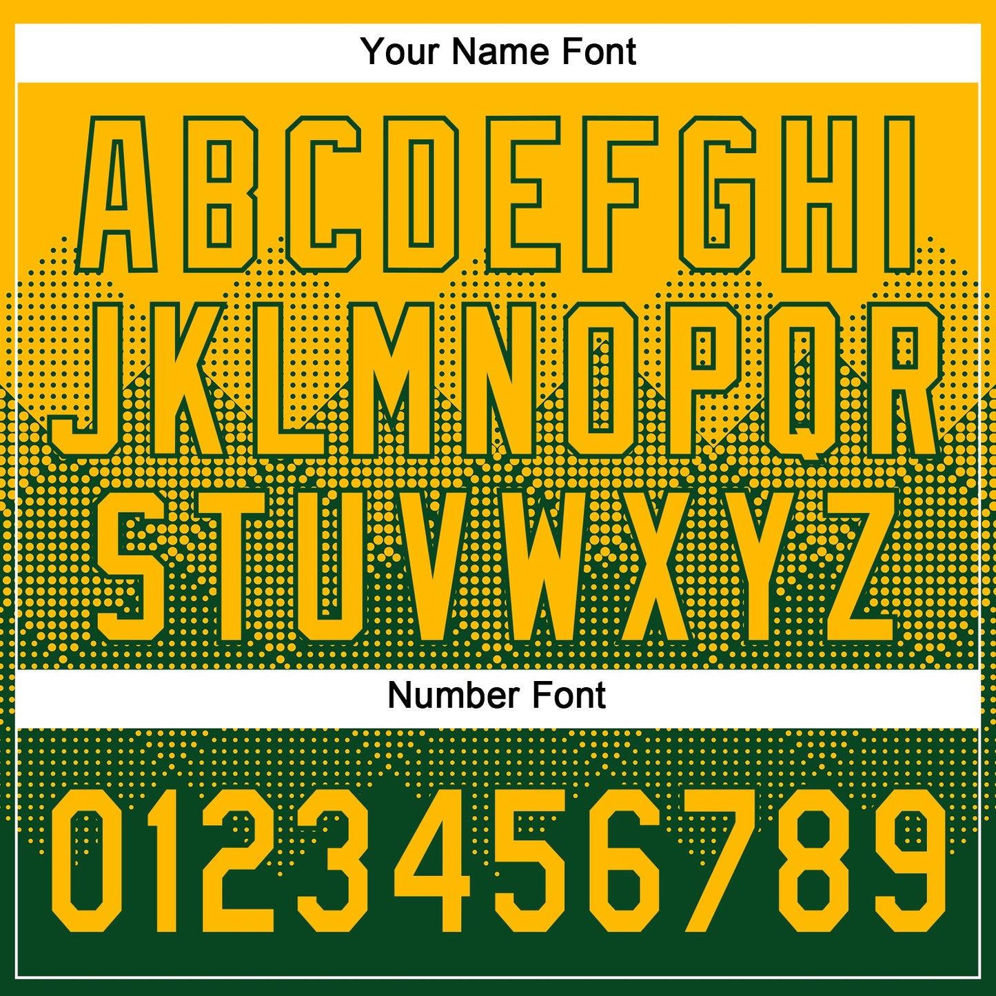 Custom Gold Green 3D Gradient Square Shape Two-Button Unisex Softball Jersey view 5