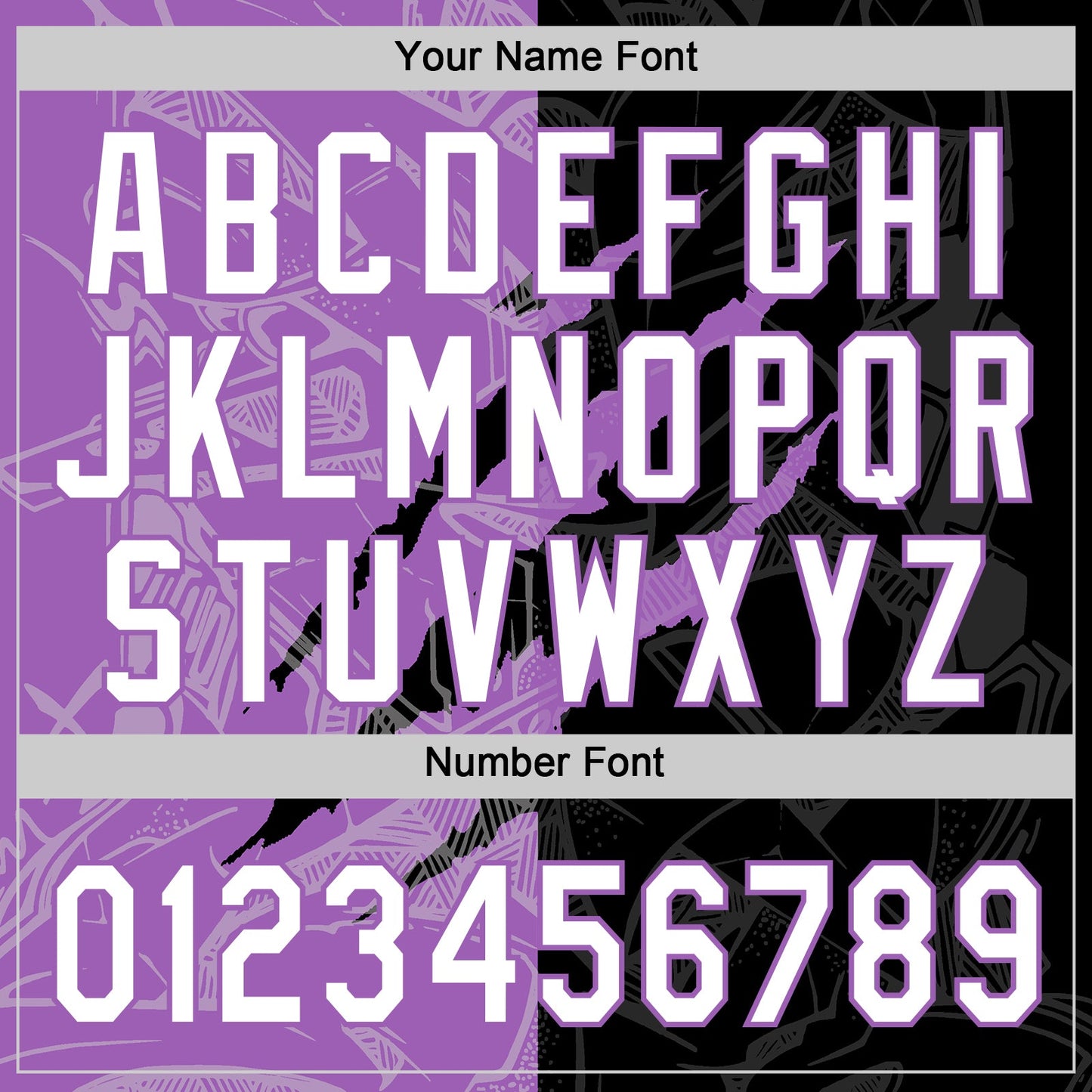 Custom Graffiti Pattern White Black-Medium Purple 3D Scratch Two-Button Unisex Softball Jersey view 5