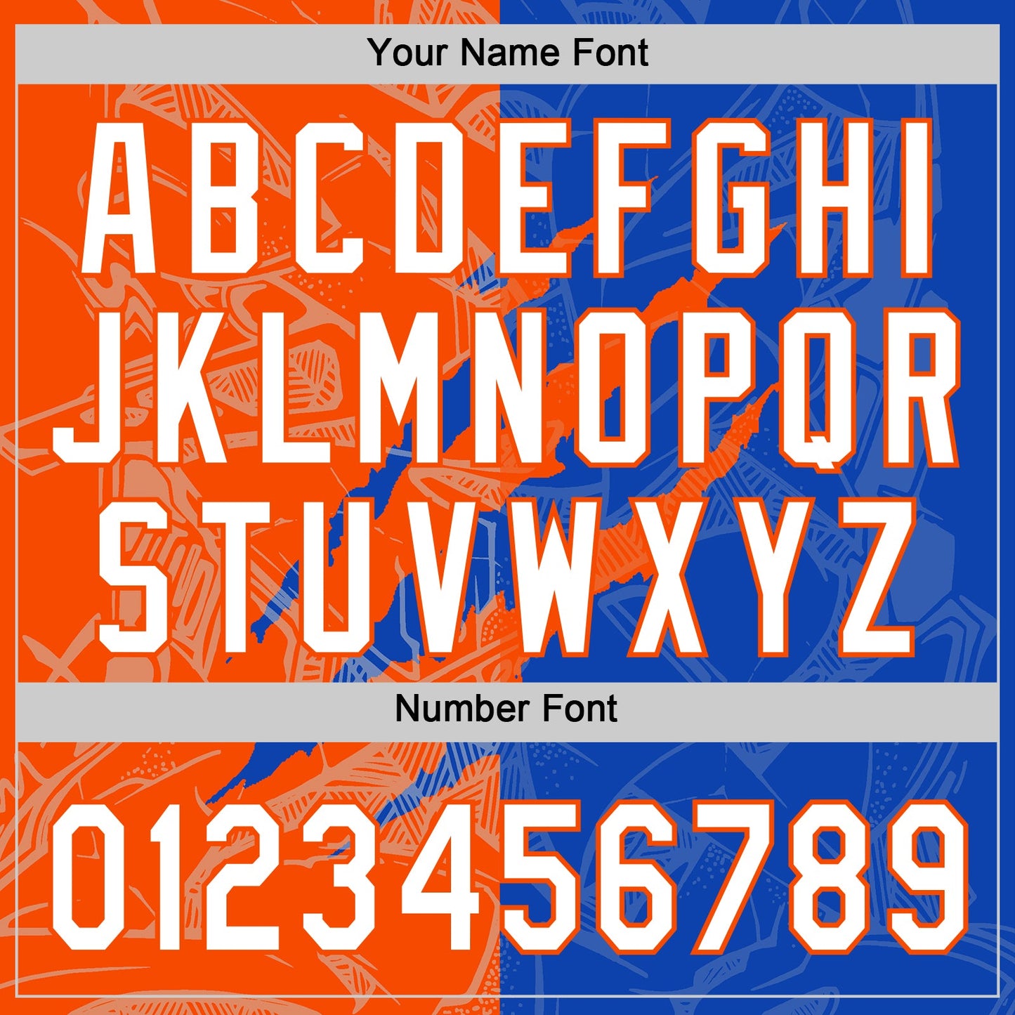Custom Graffiti Pattern White Thunder Blue-Orange 3D Scratch Two-Button Unisex Softball Jersey view 5