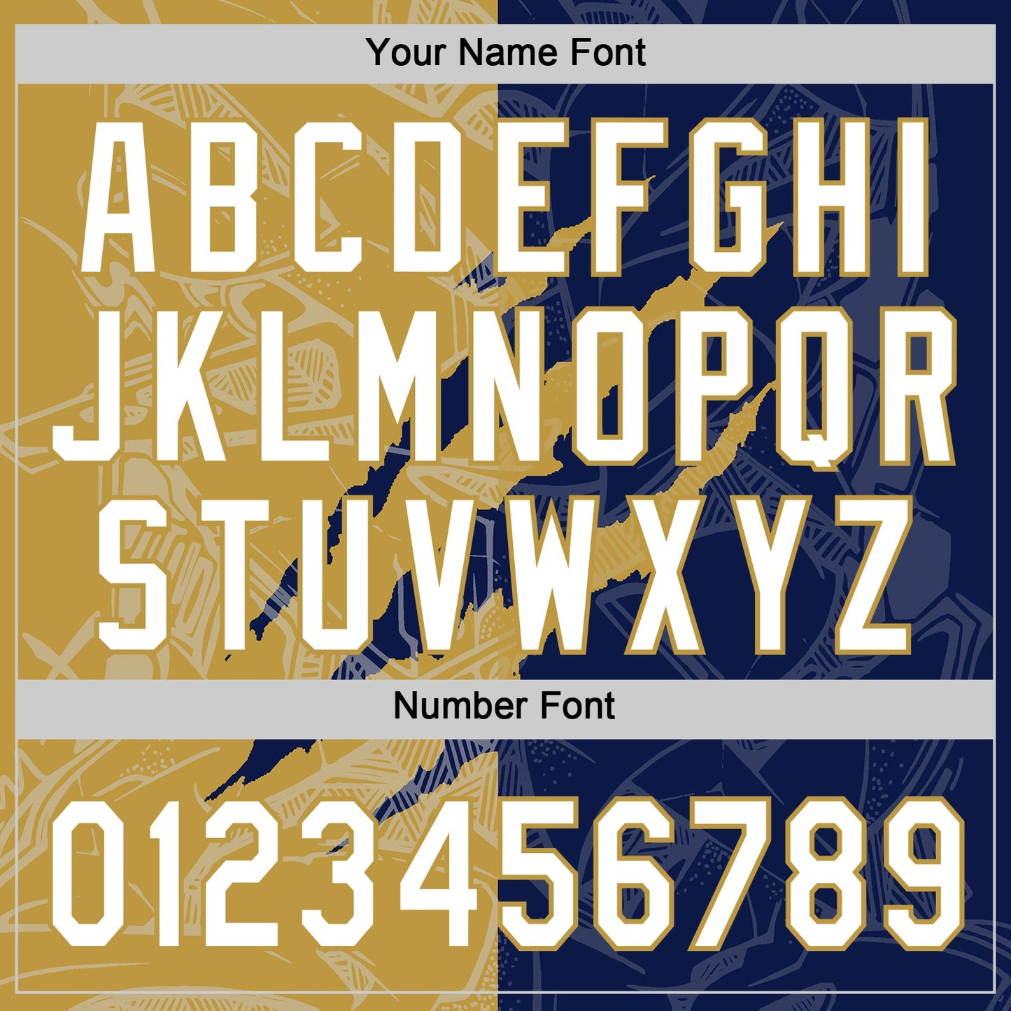 Custom Graffiti Pattern White Navy-Old Gold 3D Scratch Two-Button Unisex Softball Jersey view 5