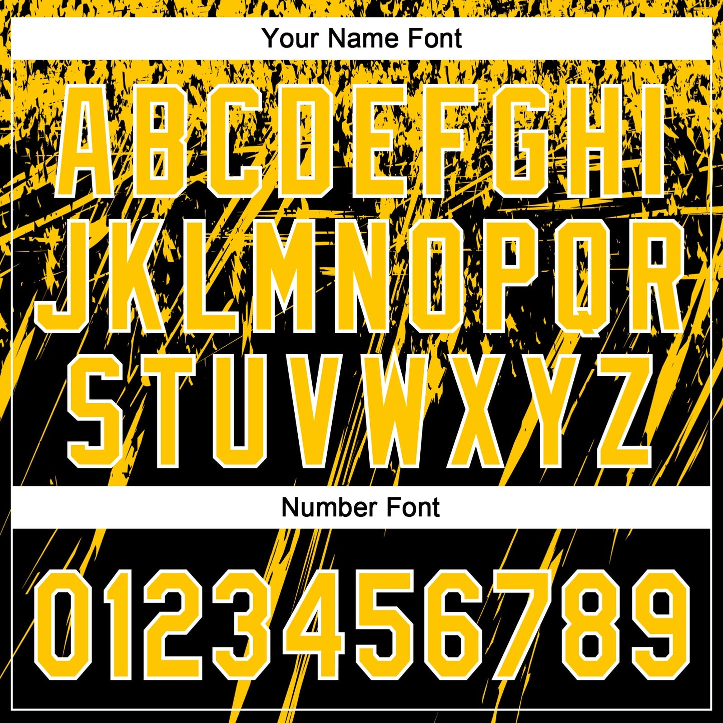 Custom Black Yellow-White Distressed Scratch Brush Stroke Star Raglan Sleeves Two-Button Unisex Softball Jersey view 5