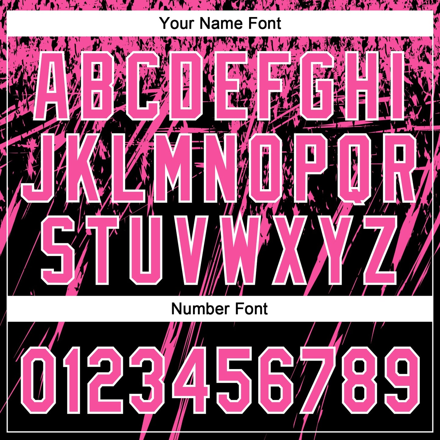 Custom Black Pink-White Distressed Scratch Brush Stroke Star Raglan Sleeves Two-Button Unisex Softball Jersey view 5