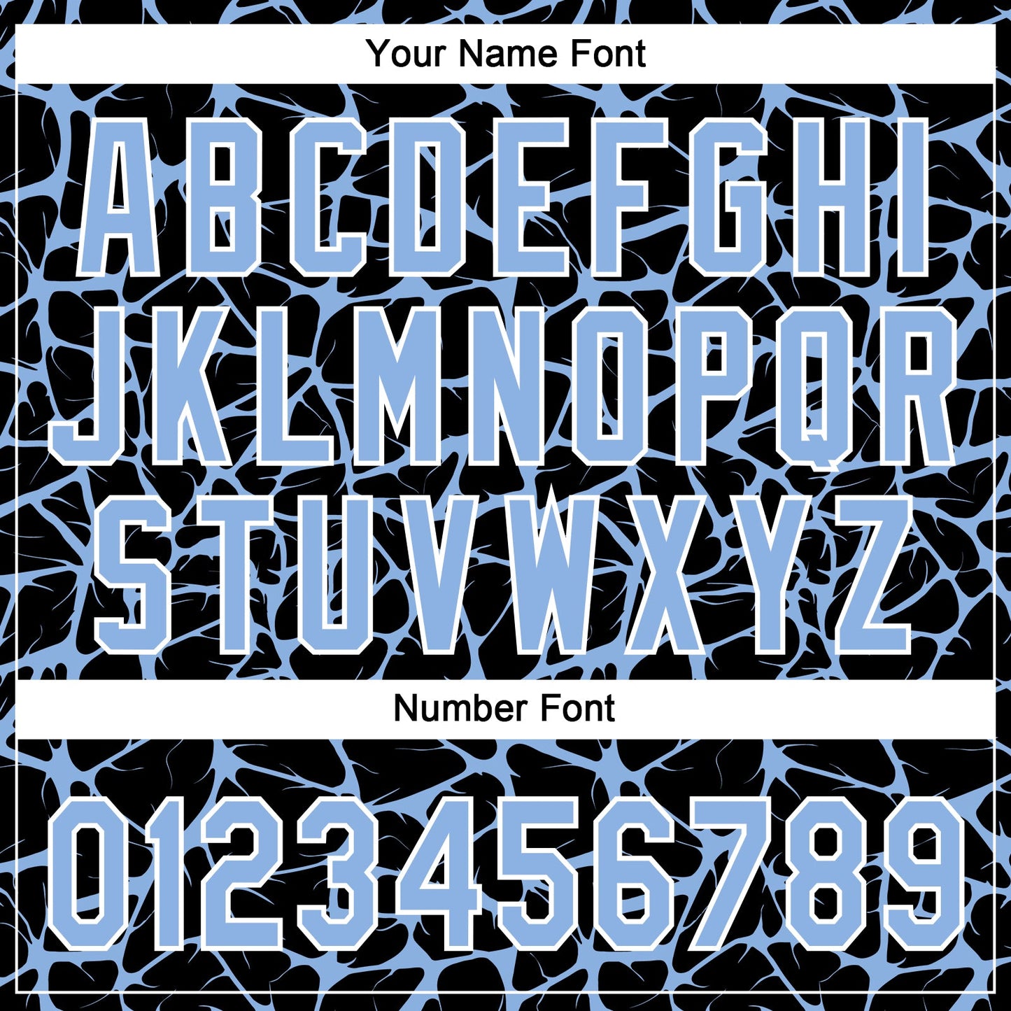 Custom Black Light Blue-White Abstract Network Crackle Two-Button Unisex Softball Jersey view 5