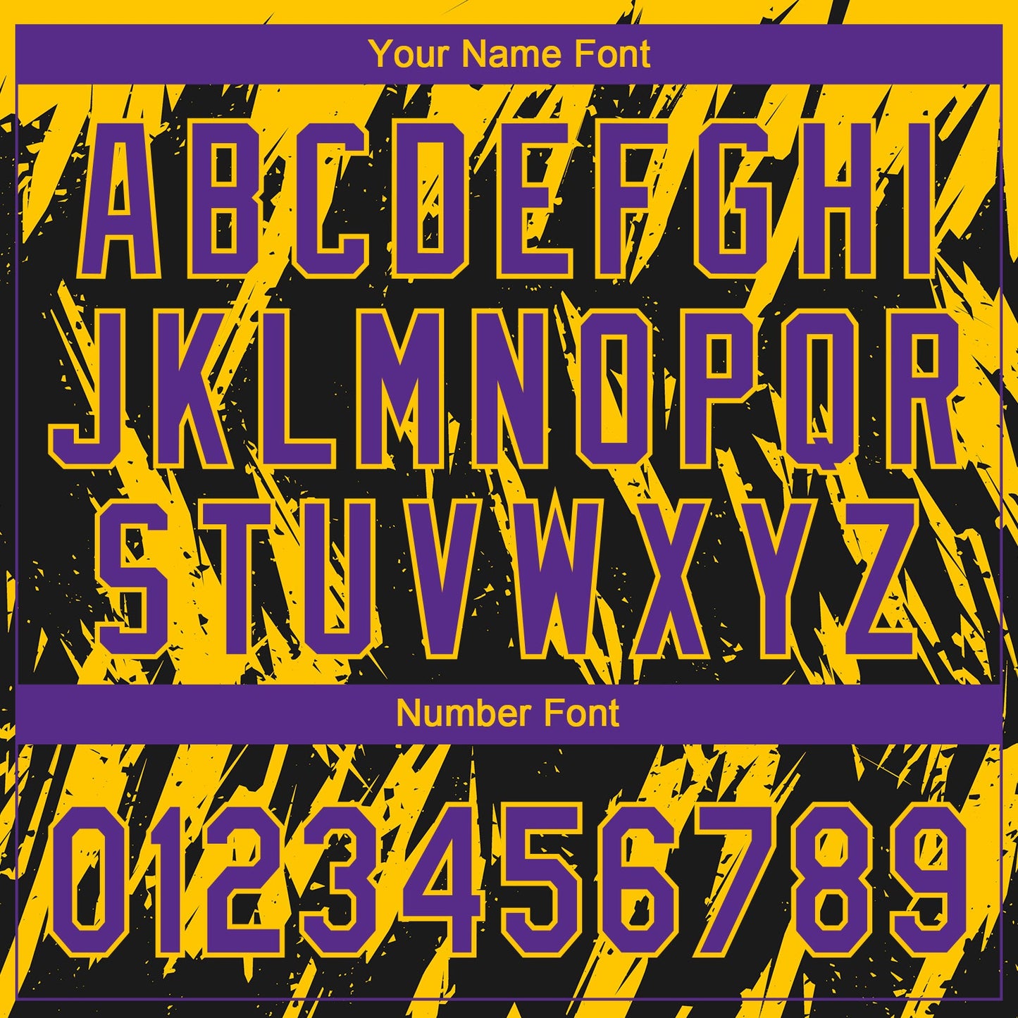 Custom Black Purple-Yellow Splatter Torn Sharp Brush Stroke Two-Button Unisex Softball Jersey view 5