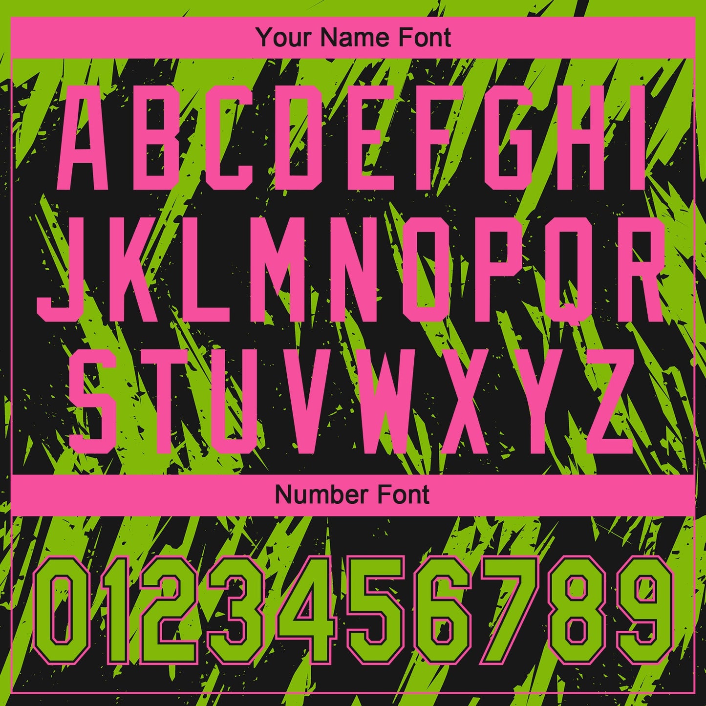 Custom Black Neon Green-Pink Splatter Torn Sharp Brush Stroke Two-Button Unisex Softball Jersey view 5