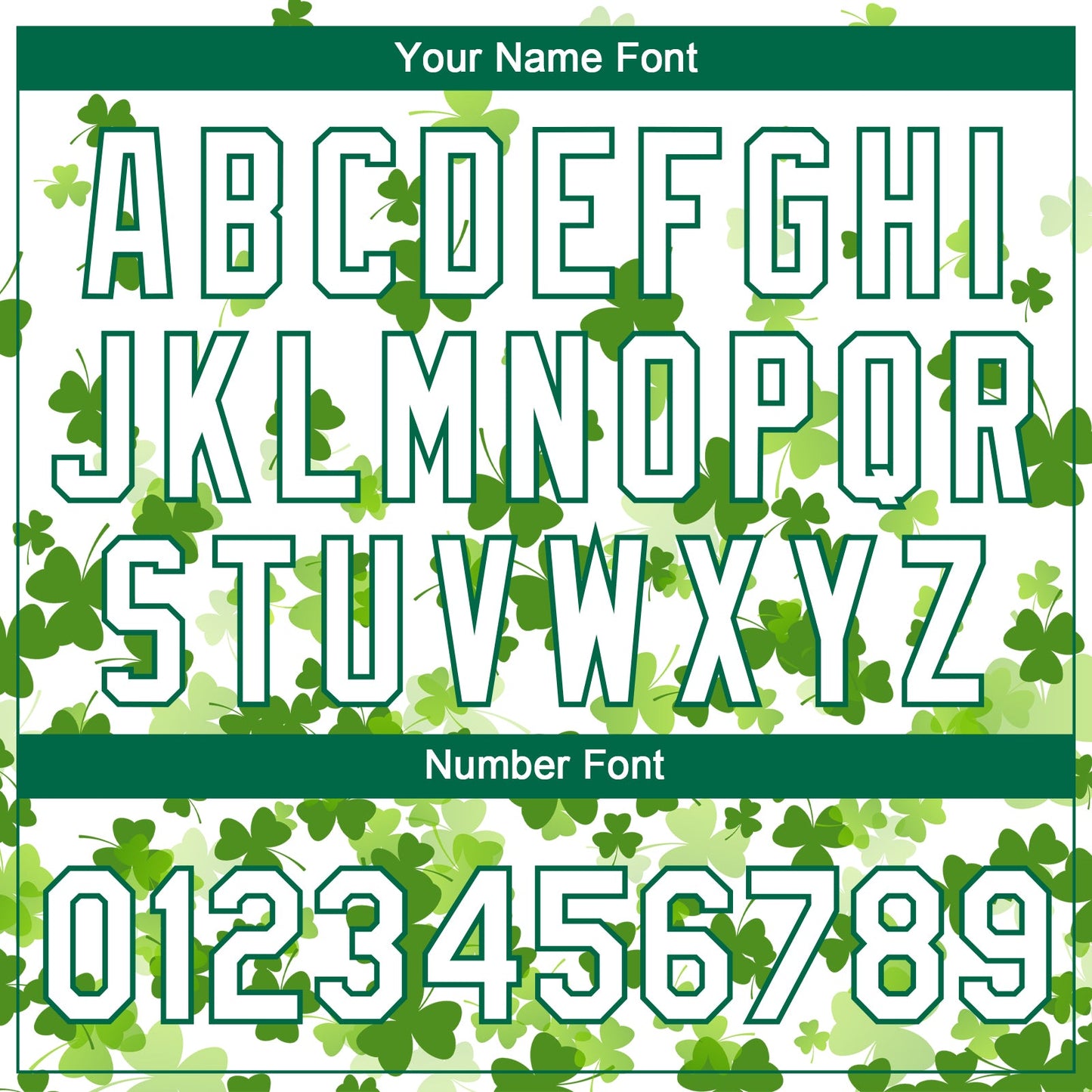 Custom White Kelly Green St.Patrick's Day Shamrock 3D Pattern Design Two-Button Unisex Softball Jersey view 5