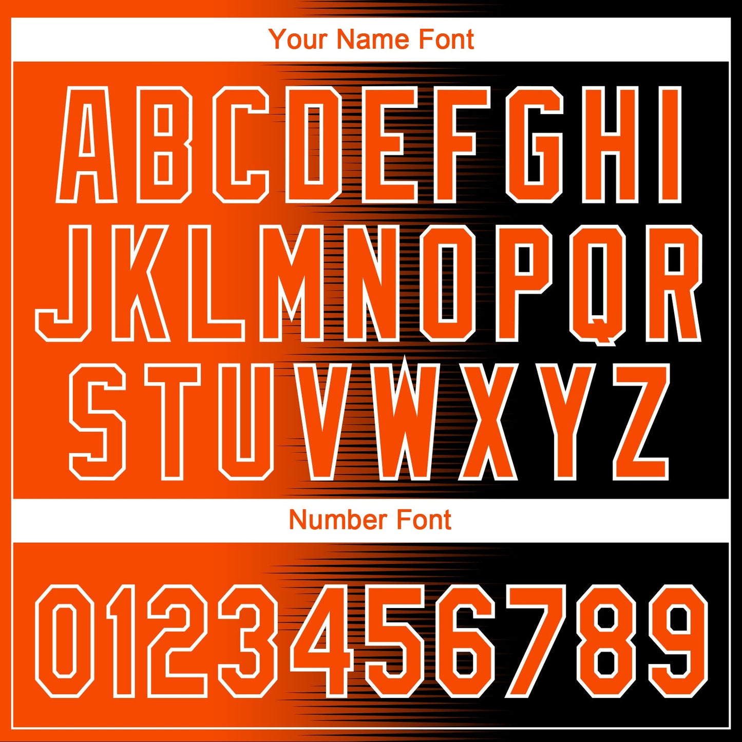 Custom Black Orange-White Gradient Horizontal Stripe Two-Button Unisex Softball Jersey view 5