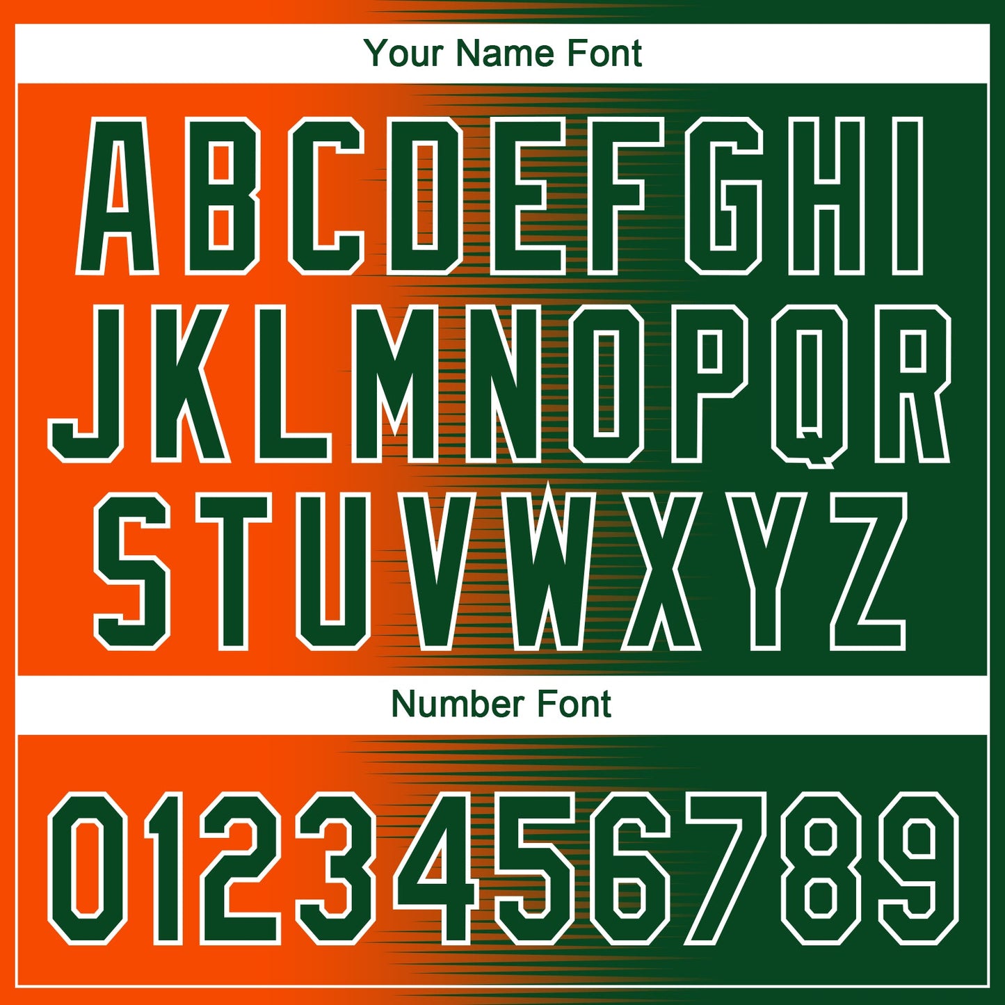 Custom Green Orange-White Gradient Horizontal Stripe Two-Button Unisex Softball Jersey view 5