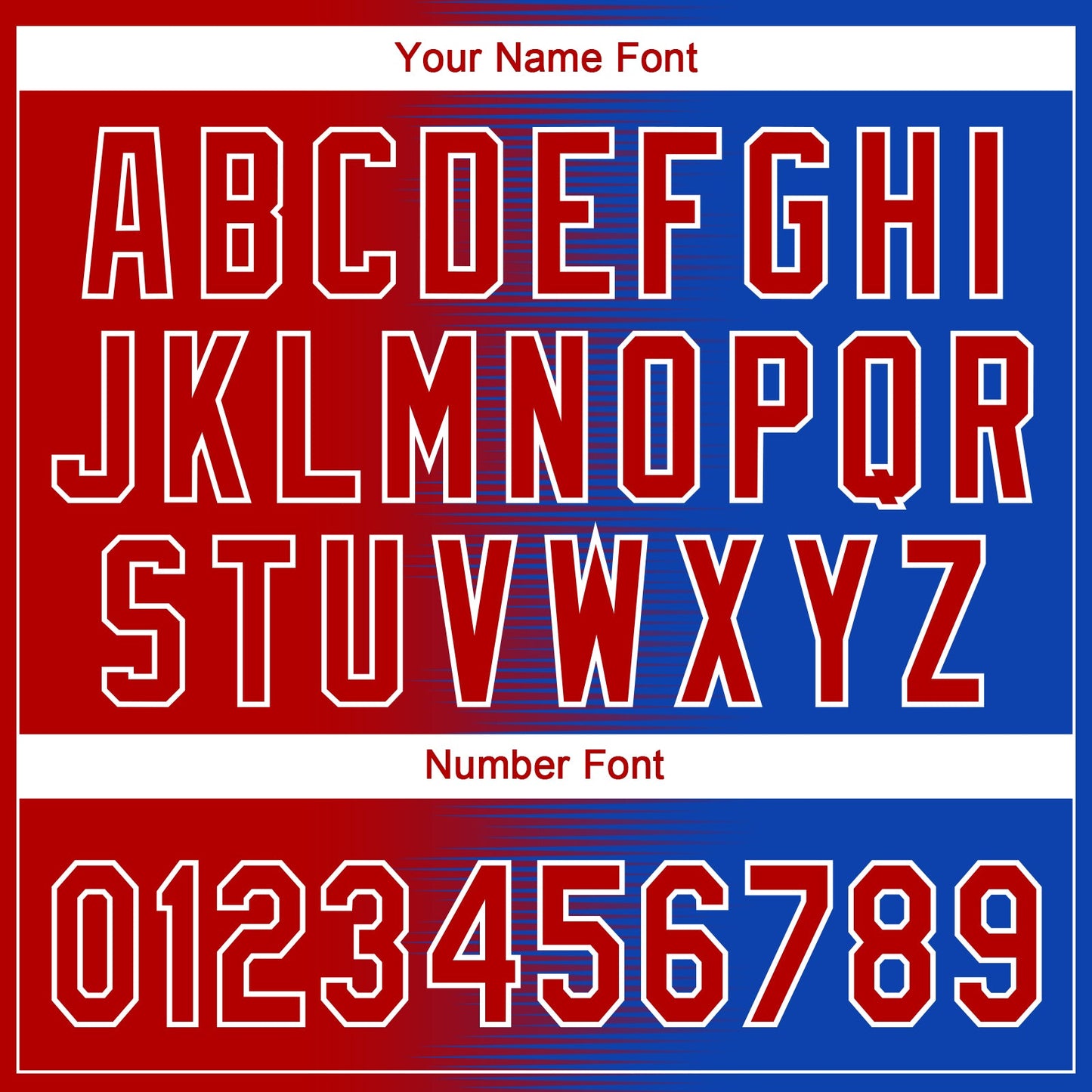 Custom Red Thunder Blue-White Gradient Horizontal Stripe Two-Button Unisex Softball Jersey view 5