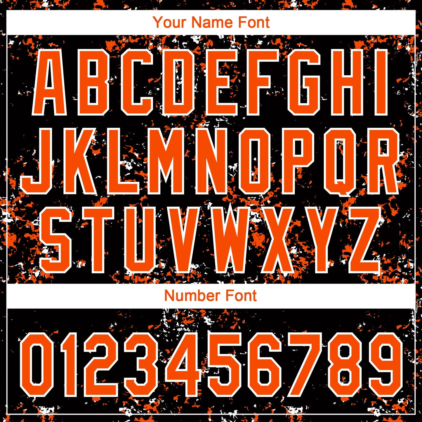 Custom Black Orange-White Abstract Shattered Paint Splatter Two-Button Unisex Softball Jersey view 5