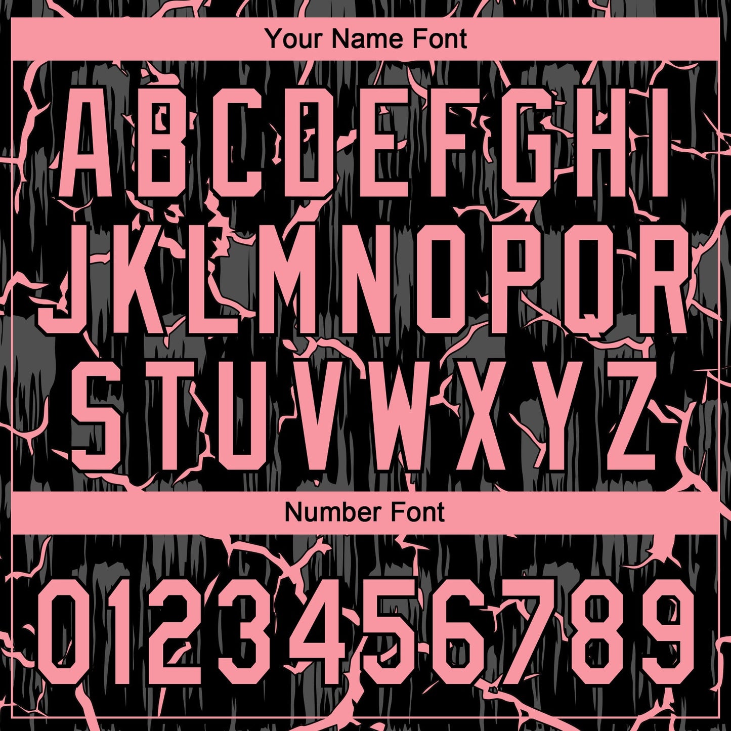 Custom Black-Medium Pink Raglan Sleeves Neon Lightning Crackle Two-Button Unisex Softball Jersey view 5