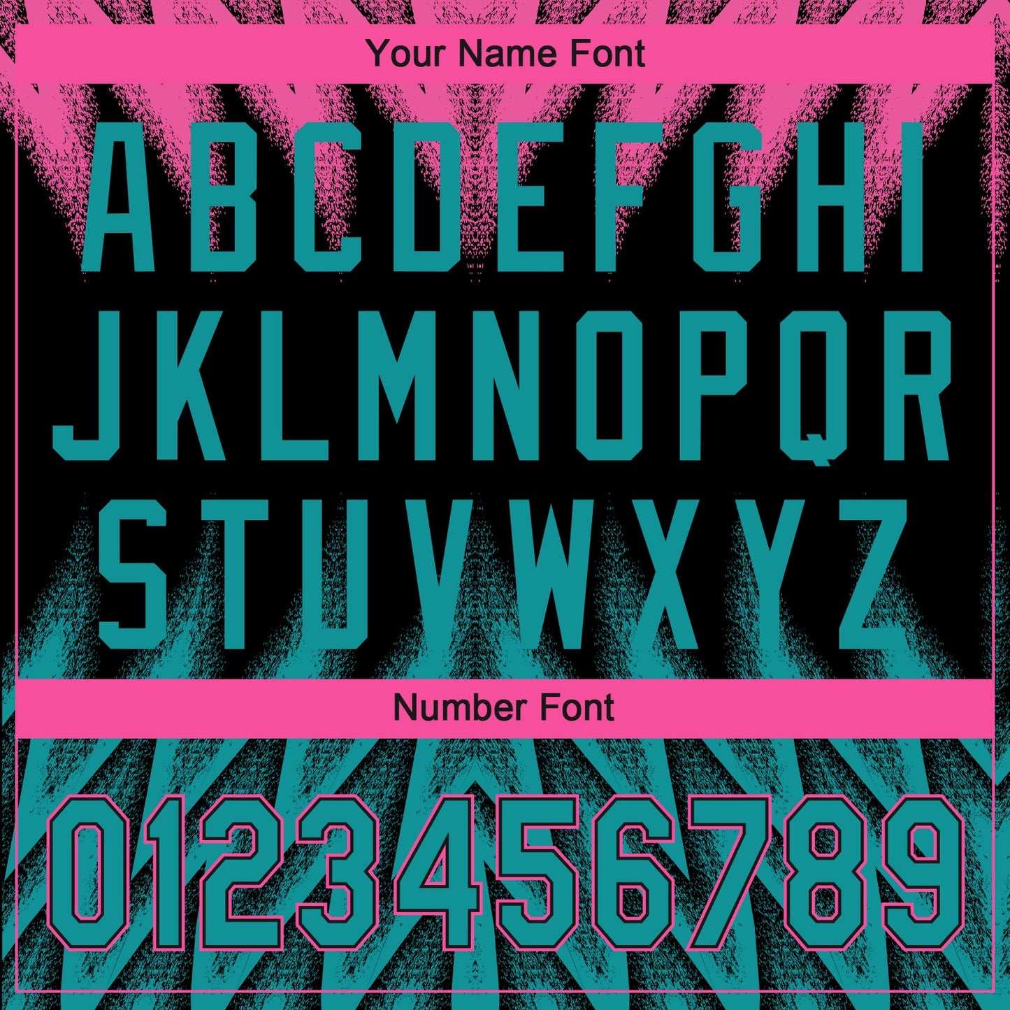 Custom Black Teal-Pink Raglan Sleeves Abstract Geometric Chevron Zigzag Two-Button Unisex Softball Jersey view 5