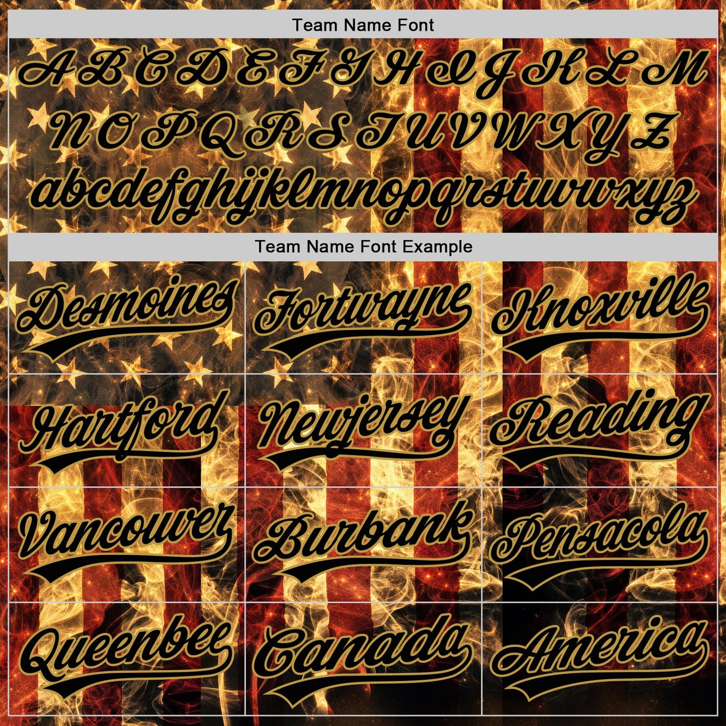 Custom Black-Old Gold American Flag Two-Button Unisex Softball Jersey view 5