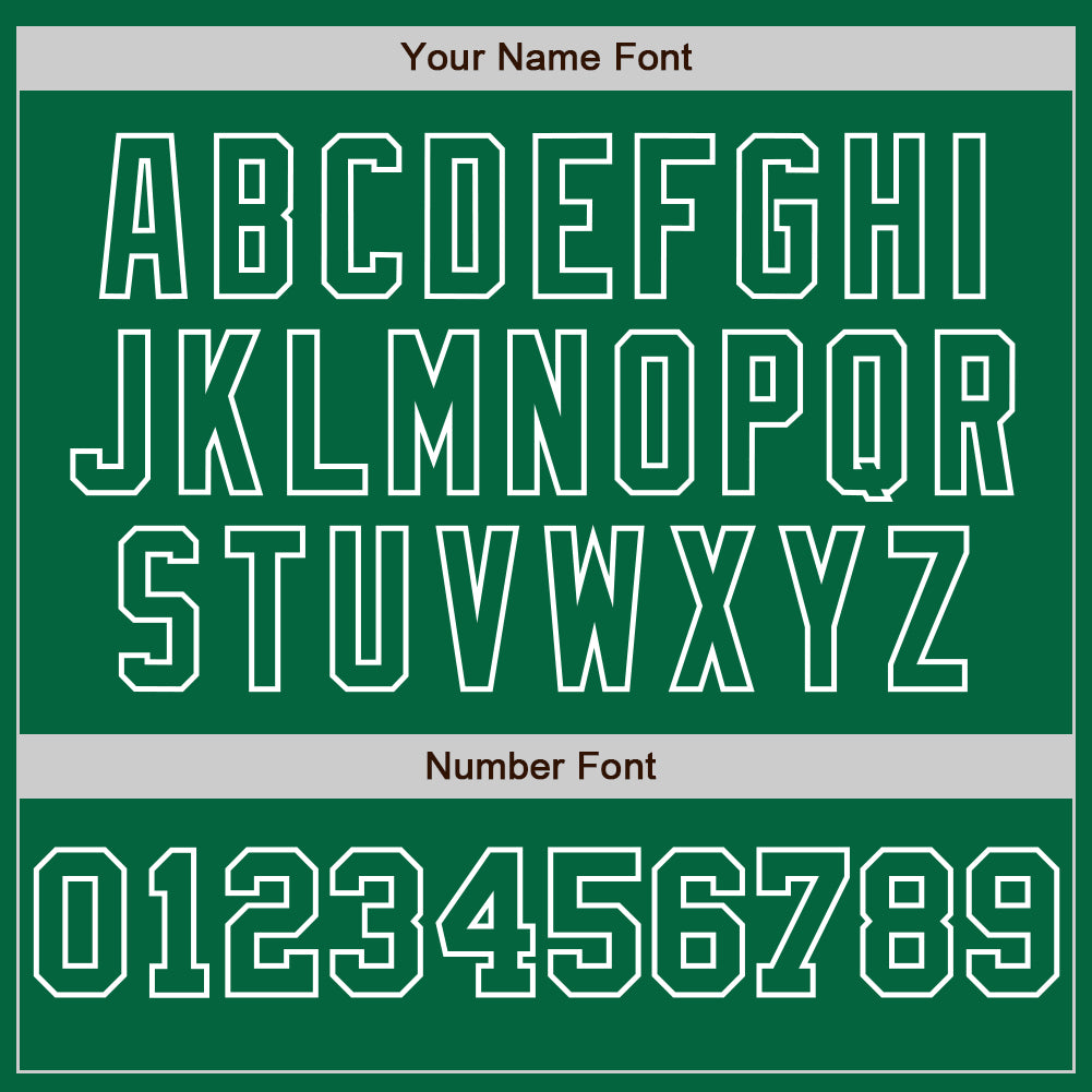 Custom Kelly Green White-Kelly Green Pinstripe Authentic Split Fashion Baseball Jersey view 5