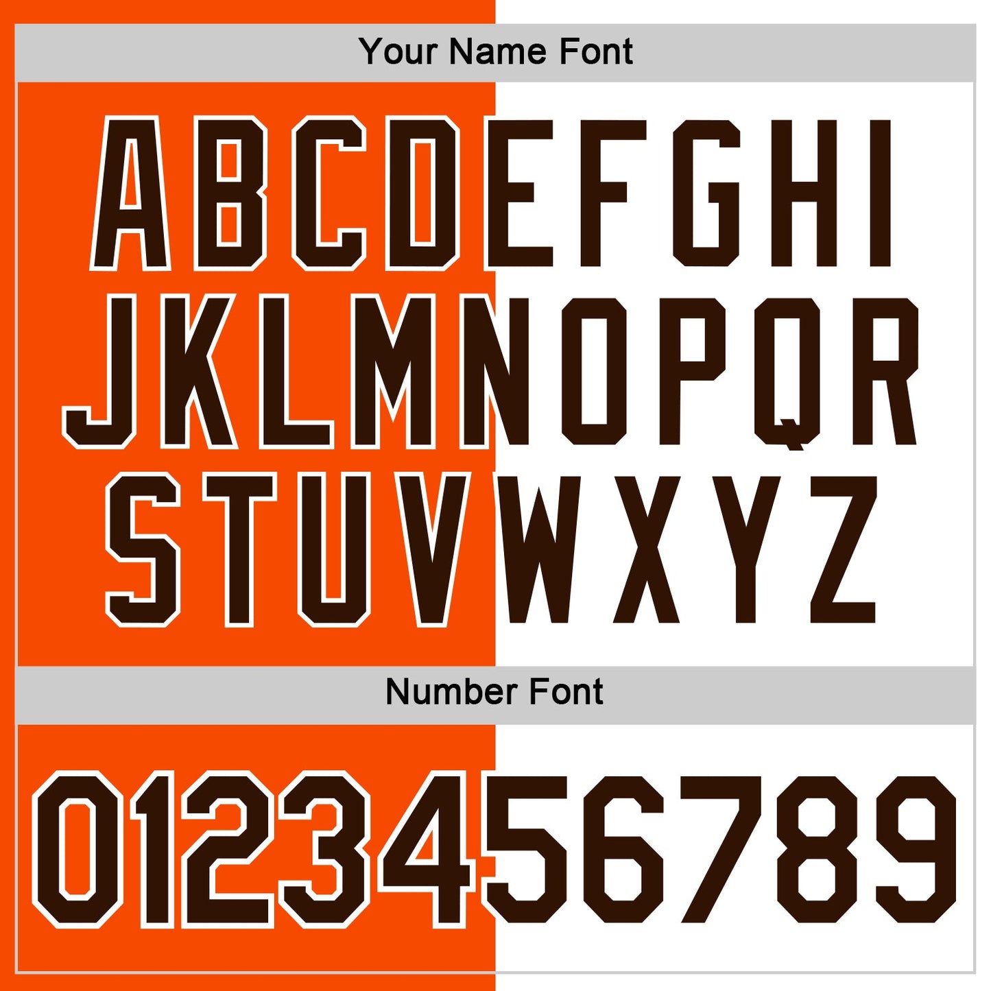Custom Orange Brown-White Split Fashion Performance T-Shirt view 4