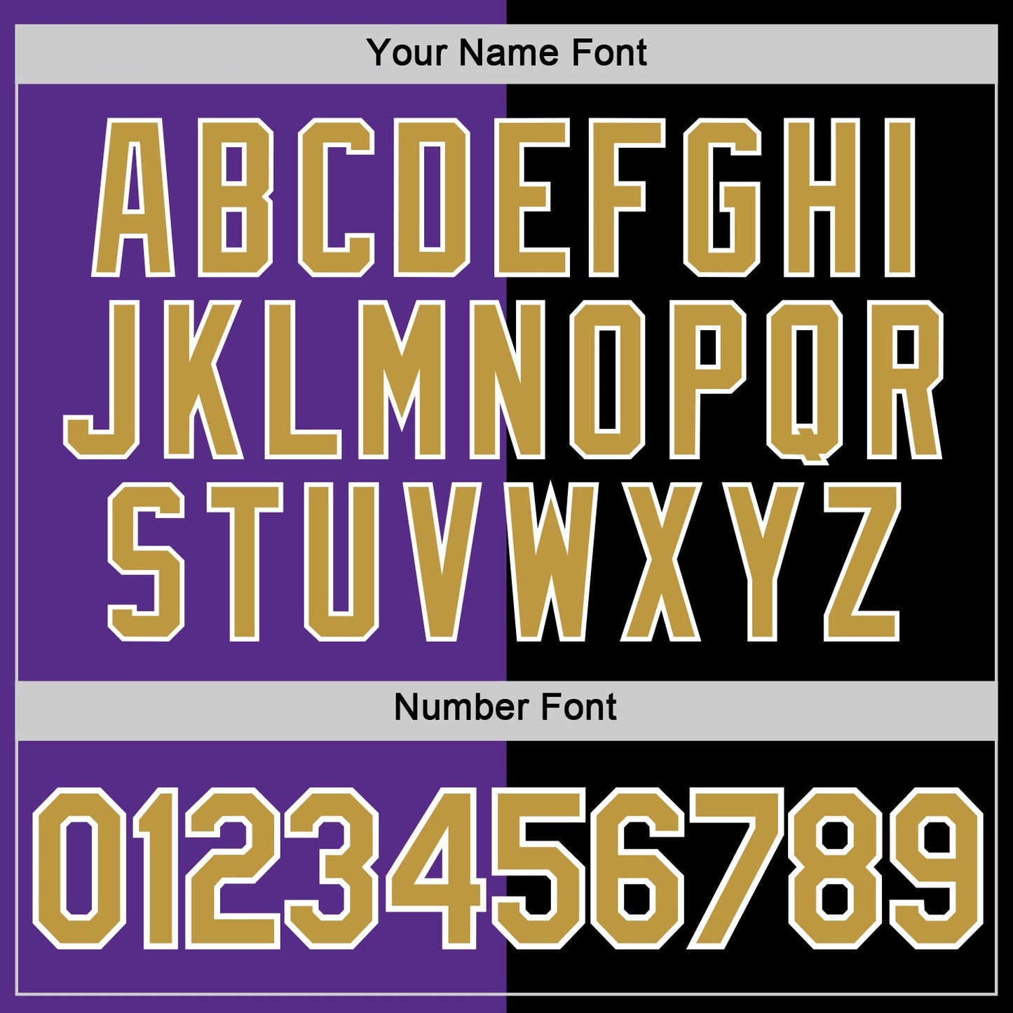 Custom Black Old Gold-Purple Split Fashion Performance T-Shirt view 4