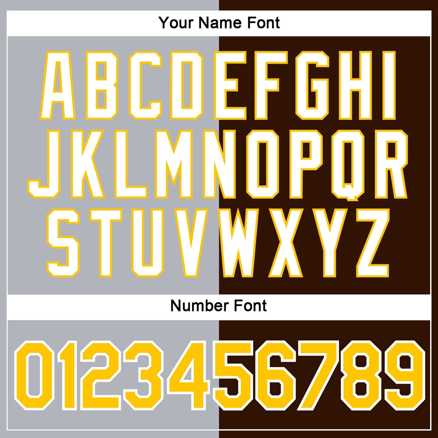 Custom Brown Yellow-Gray Split Fashion Performance T-Shirt view 4