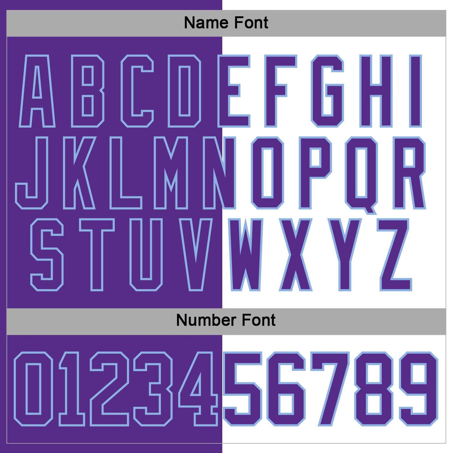 Custom Purple Light Blue-White Split Fashion Hockey Lace Neck Jersey view 5