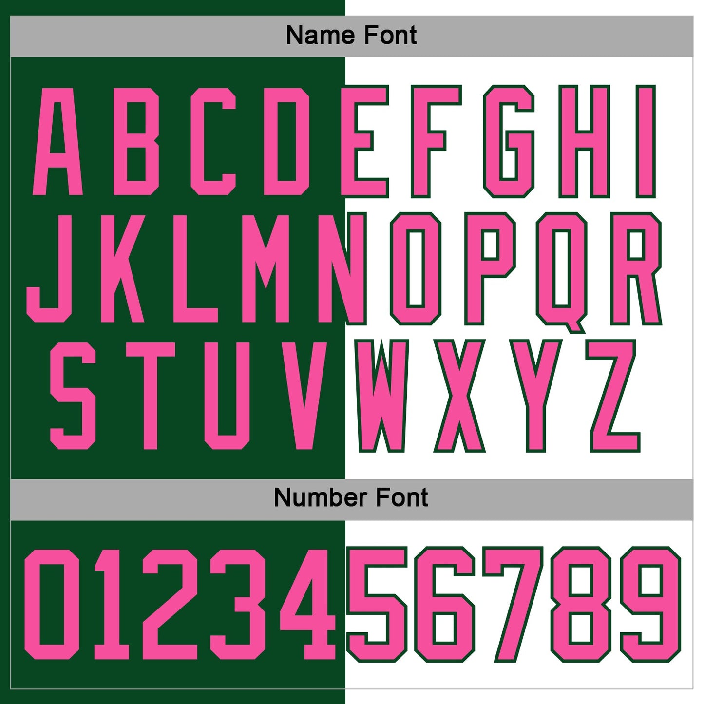 Custom Green Pink-White Split Fashion Hockey Lace Neck Jersey view 5