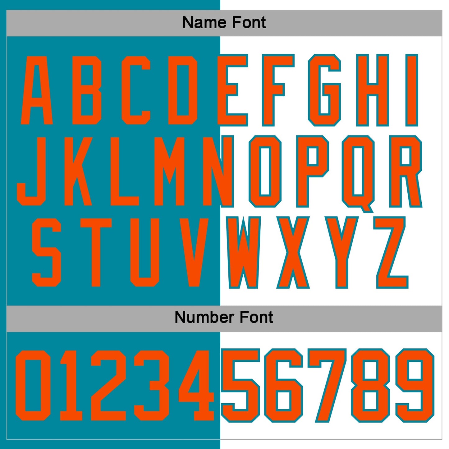 Custom Teal Orange-White Split Fashion Hockey Lace Neck Jersey view 5