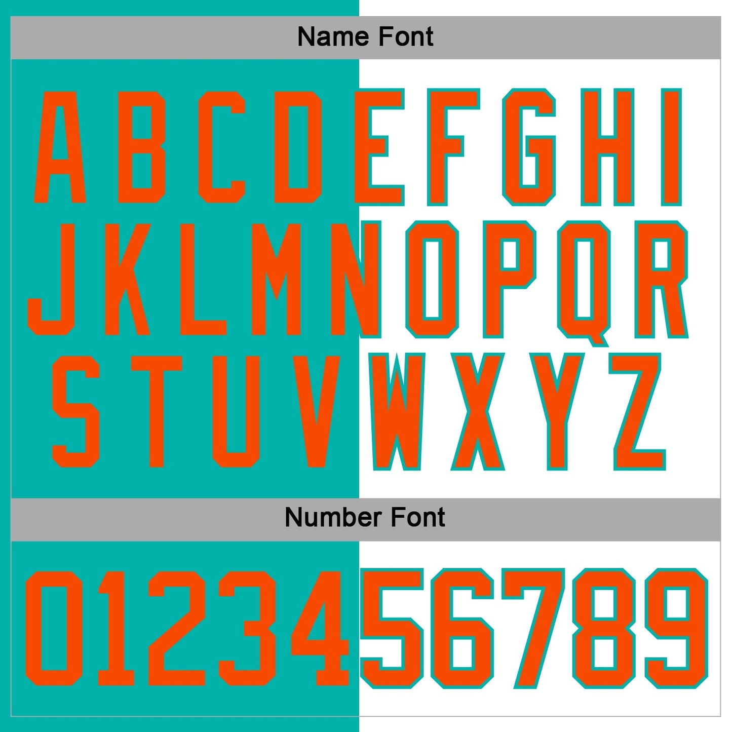 Custom Aqua Orange-White Split Fashion Hockey Lace Neck Jersey view 5