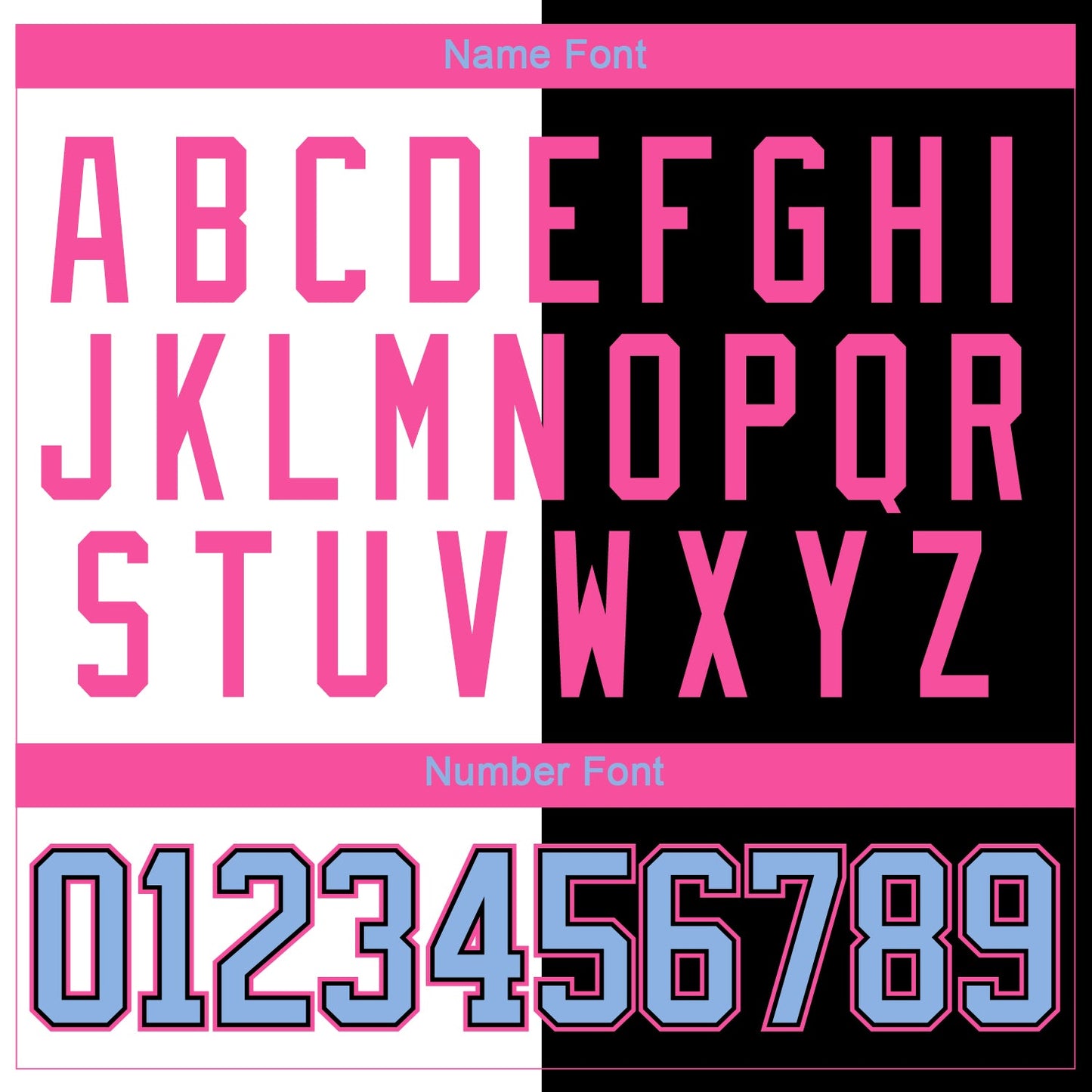 Custom Black Light Blue Pink-White Split Fashion Hockey Lace Neck Jersey view 7