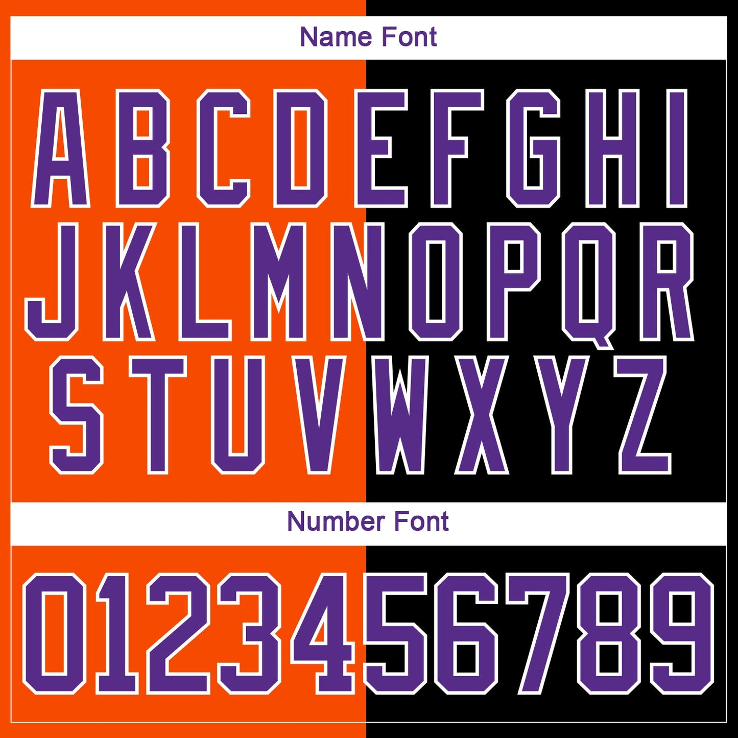 Custom Black Purple Orange-White Split Fashion Hockey Lace Neck Jersey view 7