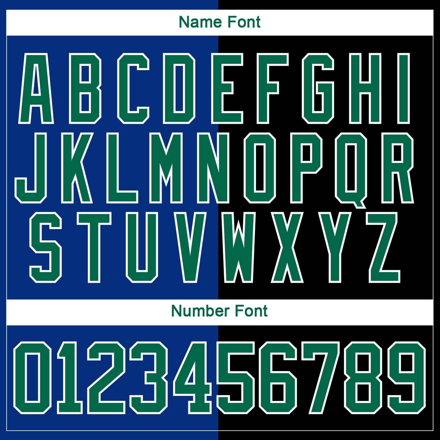 Custom Black Kelly Green Royal-White Split Fashion Hockey Lace Neck Jersey view 7