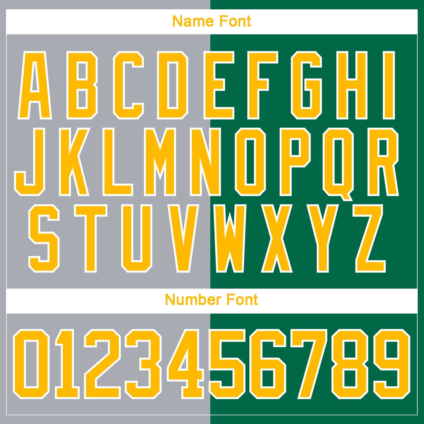Custom Kelly Green Gold Gray-White Split Fashion Hockey Lace Neck Jersey view 7