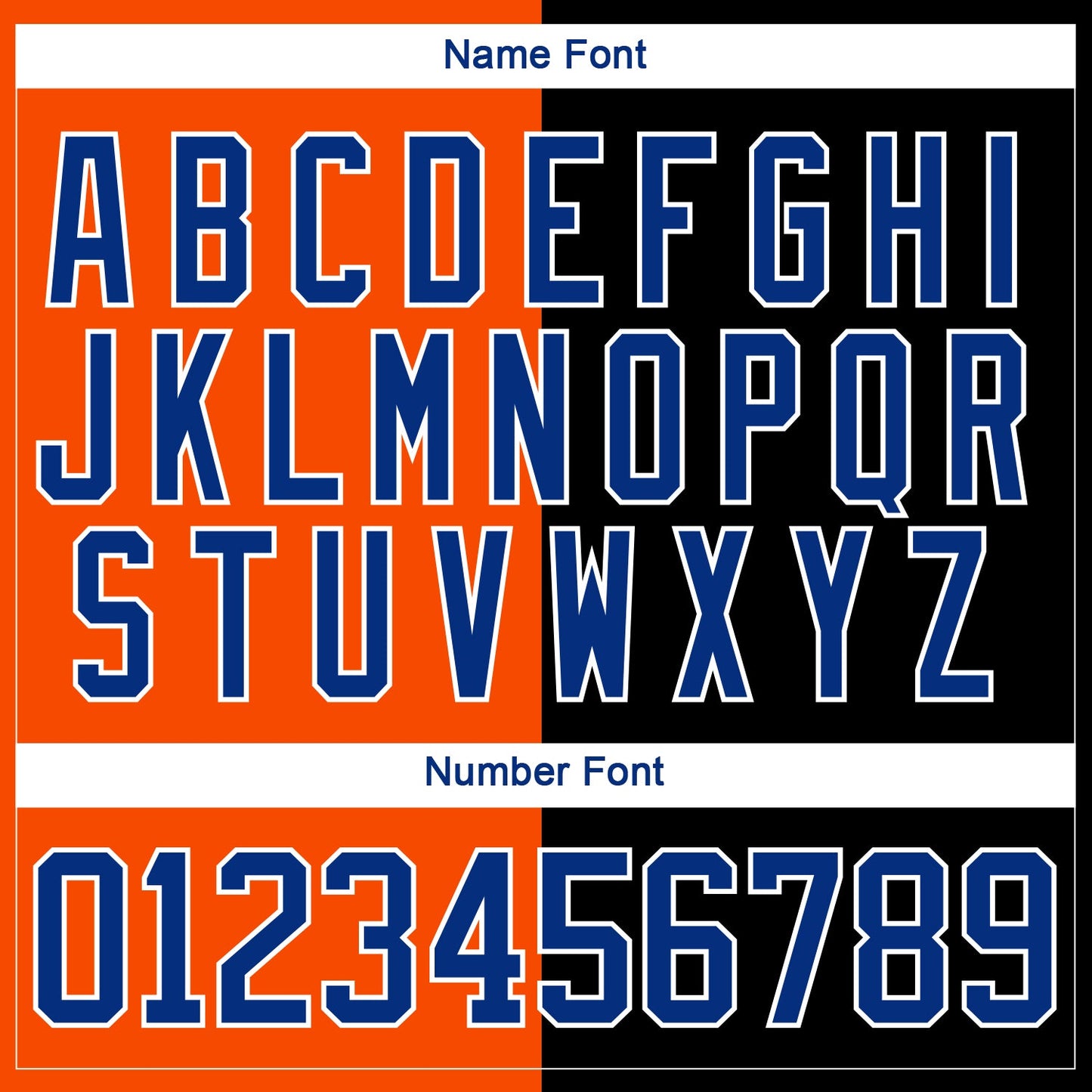 Custom Black Royal Orange-White Split Fashion Hockey Lace Neck Jersey view 7