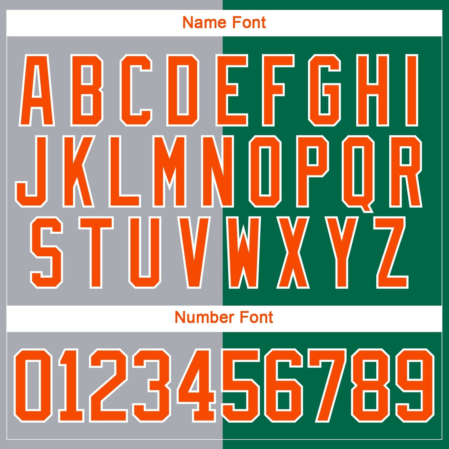 Custom Kelly Green Orange Gray-White Split Fashion Hockey Lace Neck Jersey view 7