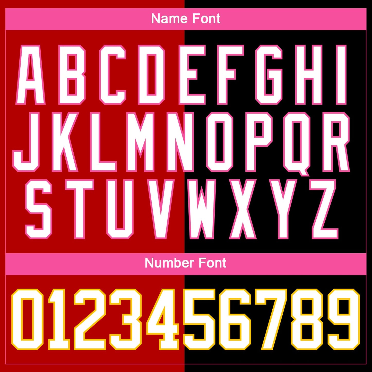 Custom Black White Red Pink-Yellow Split Fashion Hockey Lace Neck Jersey view 7