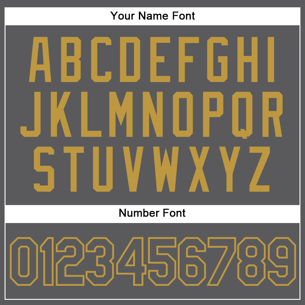 Custom Steel Gray Old Gold Authentic Baseball Jersey view 5