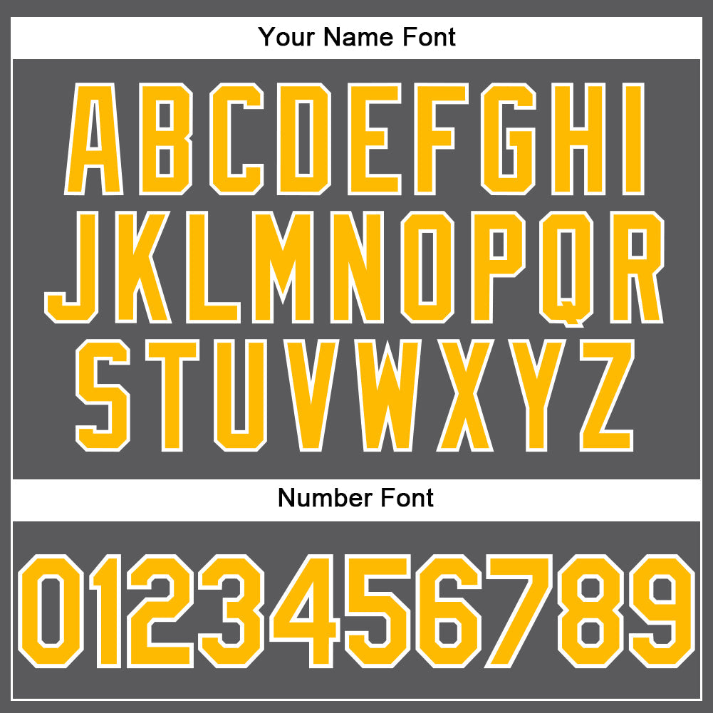 Custom Steel Gray Gold-White Performance T-Shirt view 4