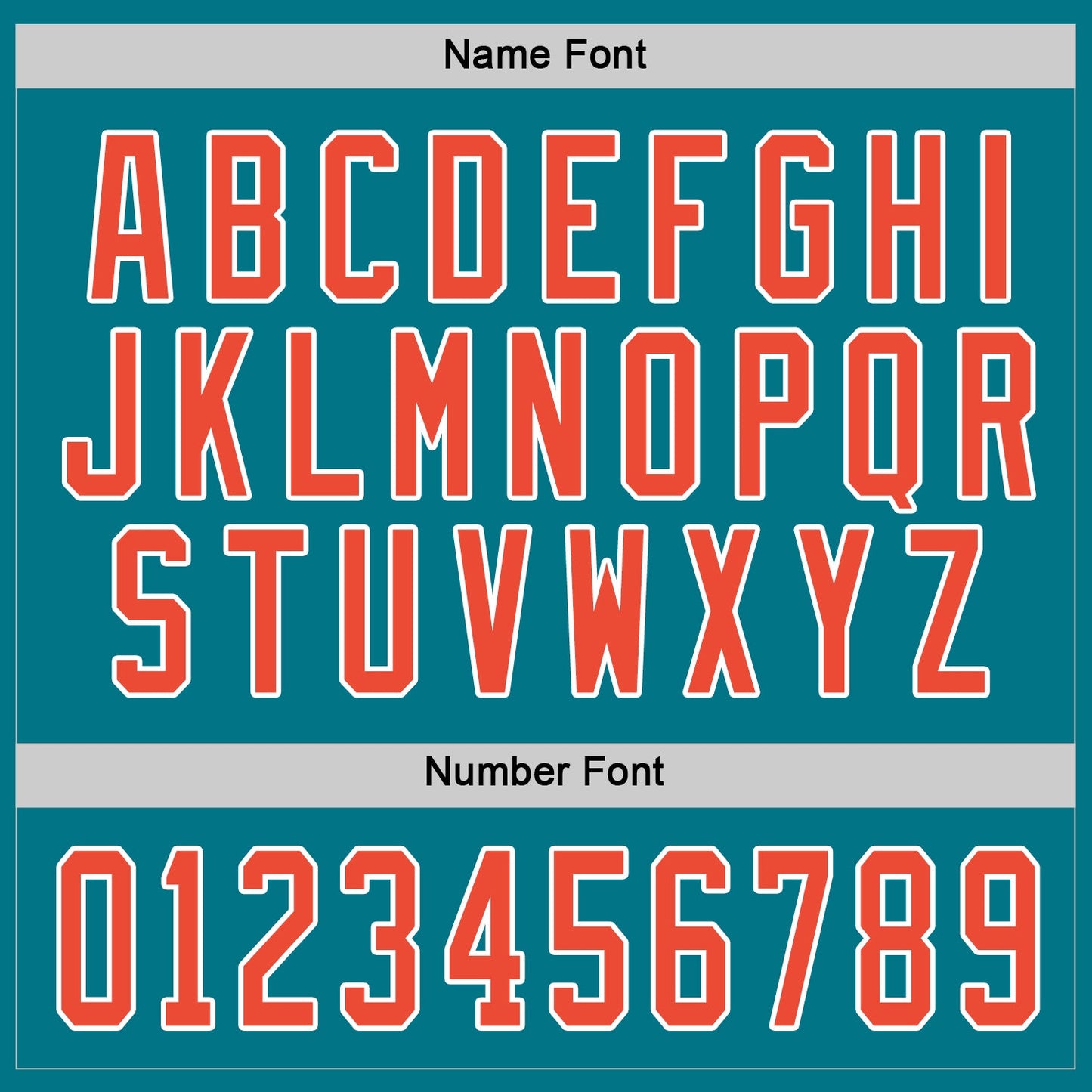 Custom Teal Orange-White Hockey Jersey view 4