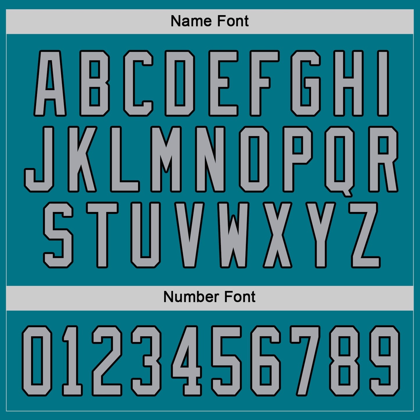 Custom Teal Gray-Black Hockey Jersey view 4