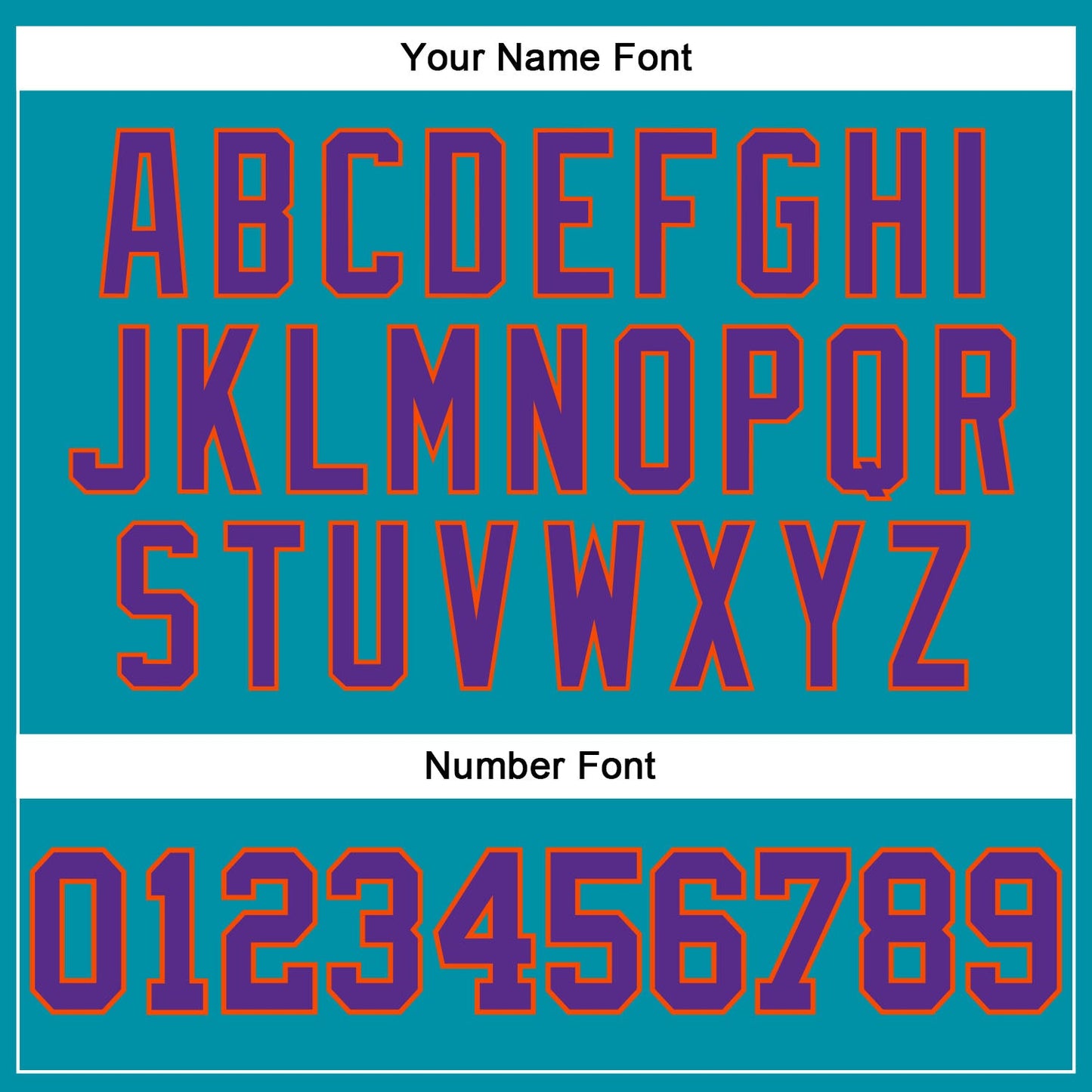 Custom Teal Purple-Orange Authentic Throwback Basketball Jersey view 4