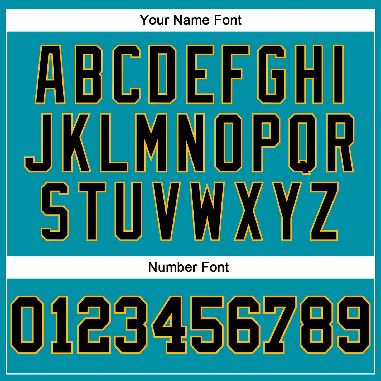 Custom Teal Black-Gold Authentic Throwback Basketball Jersey view 4