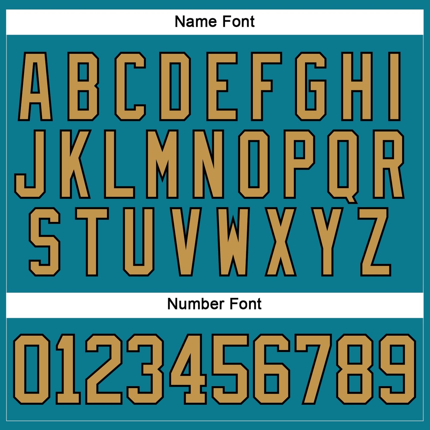 Custom Teal Old Gold-Black Hockey Lace Neck Jersey view 5