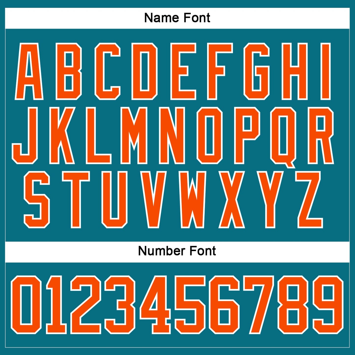Custom Teal Orange-White Hockey Lace Neck Jersey view 5