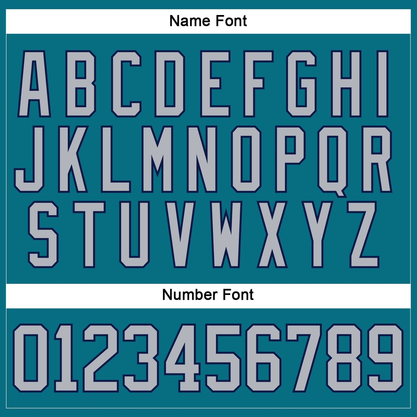 Custom Teal Gray-Navy Hockey Lace Neck Jersey view 5