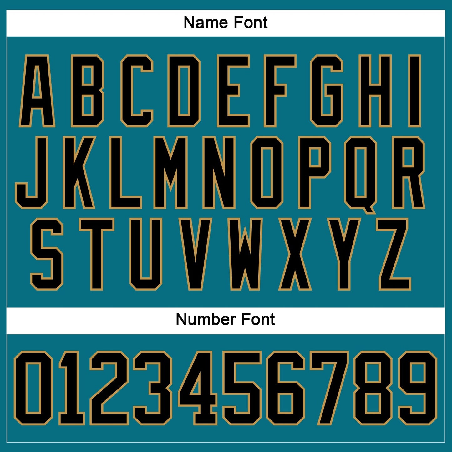 Custom Teal Black-Old Gold Hockey Lace Neck Jersey view 5